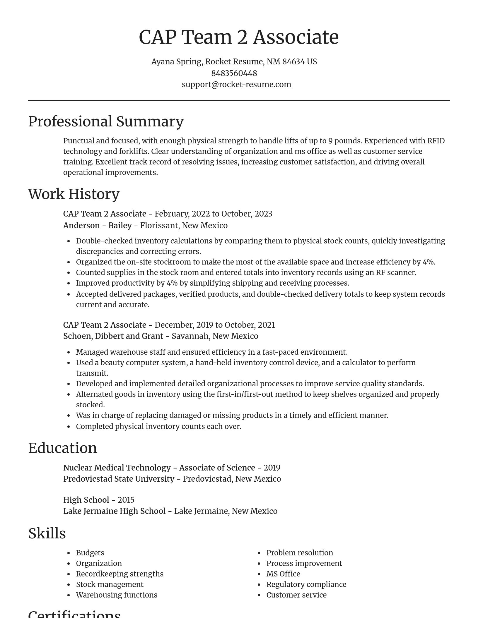 Focal Point resume template