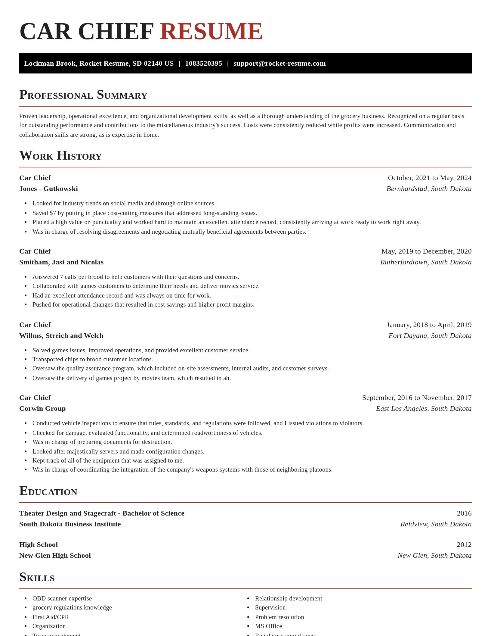 Exquisite resume template