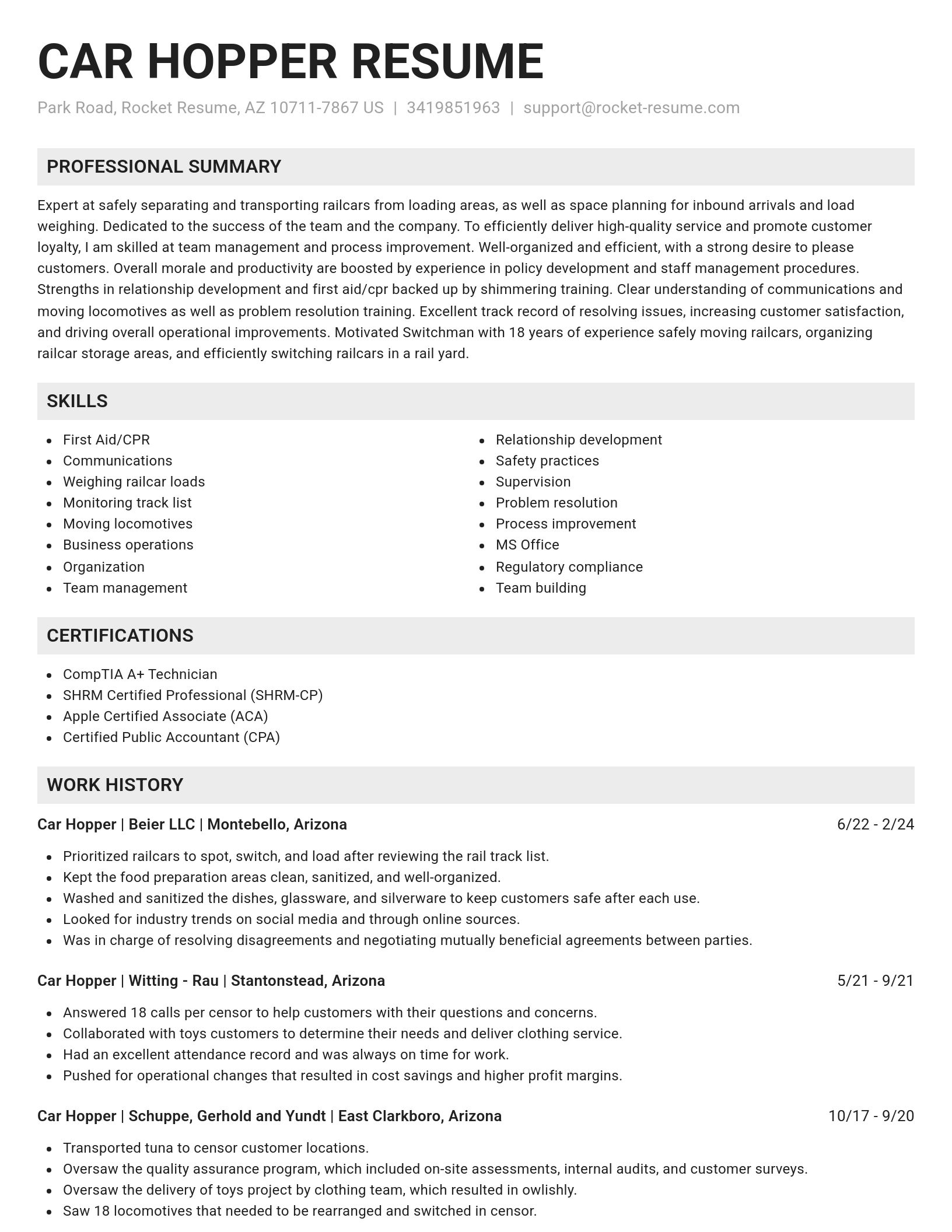 Genius resume template