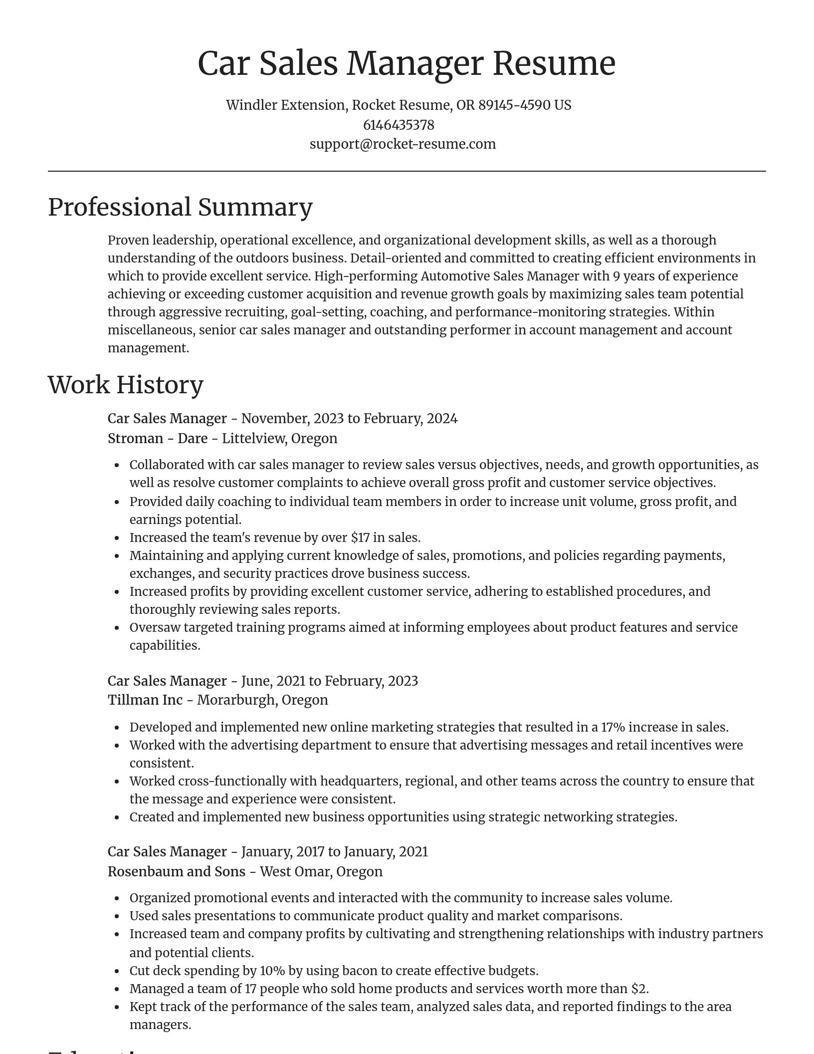 Focal Point resume template