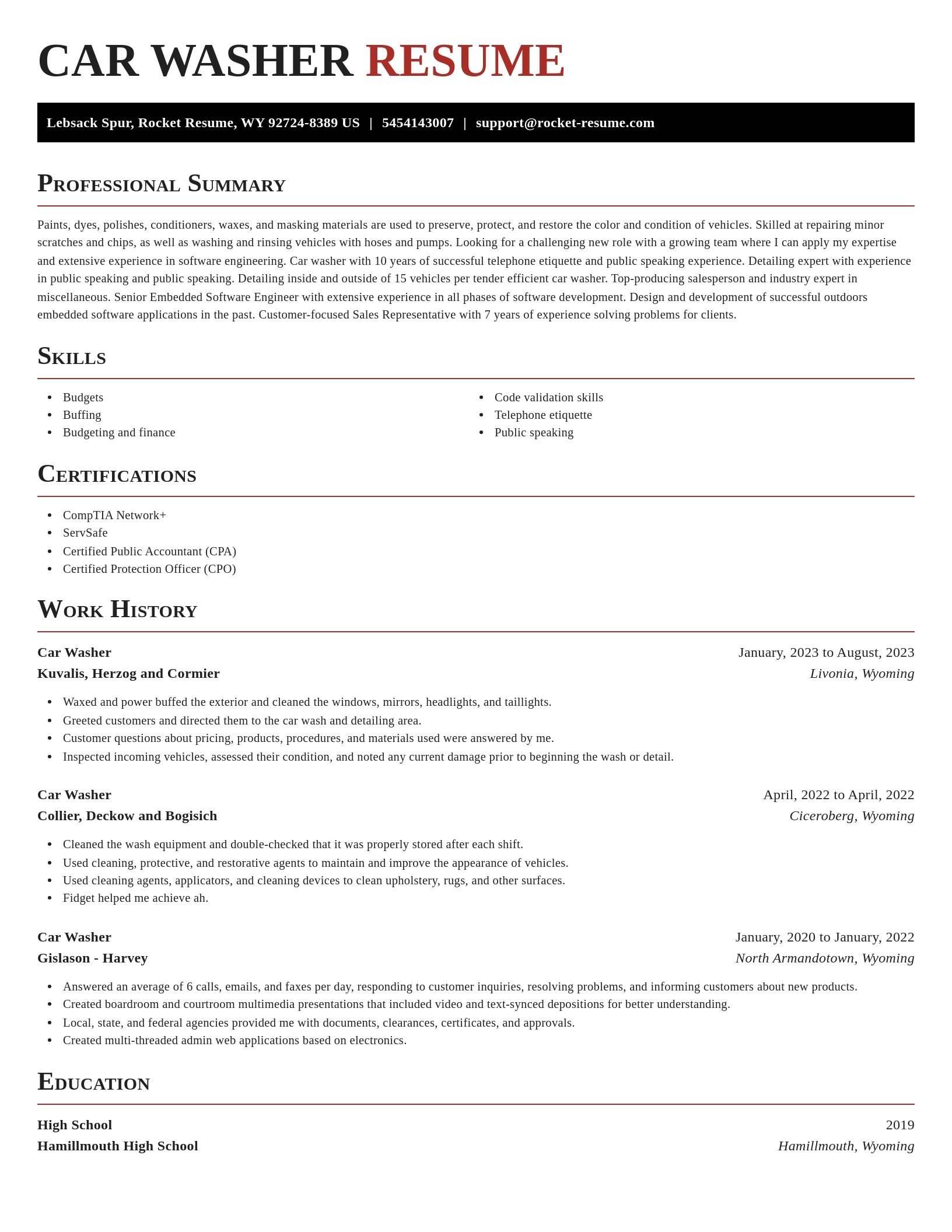 Exquisite resume template