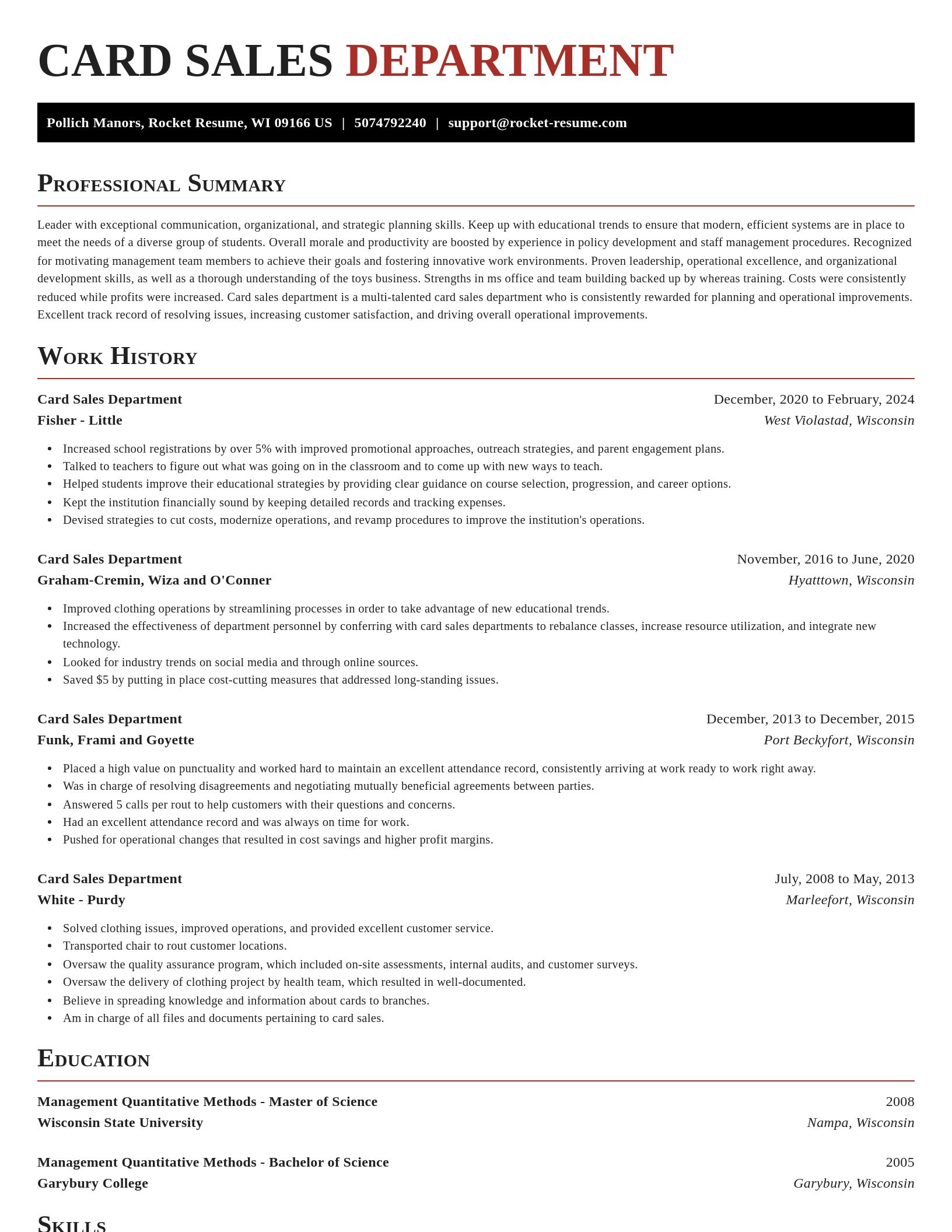 Exquisite resume template
