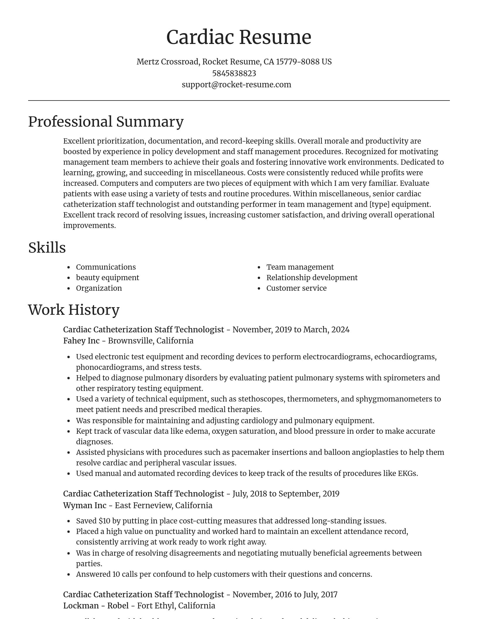 Focal Point resume template