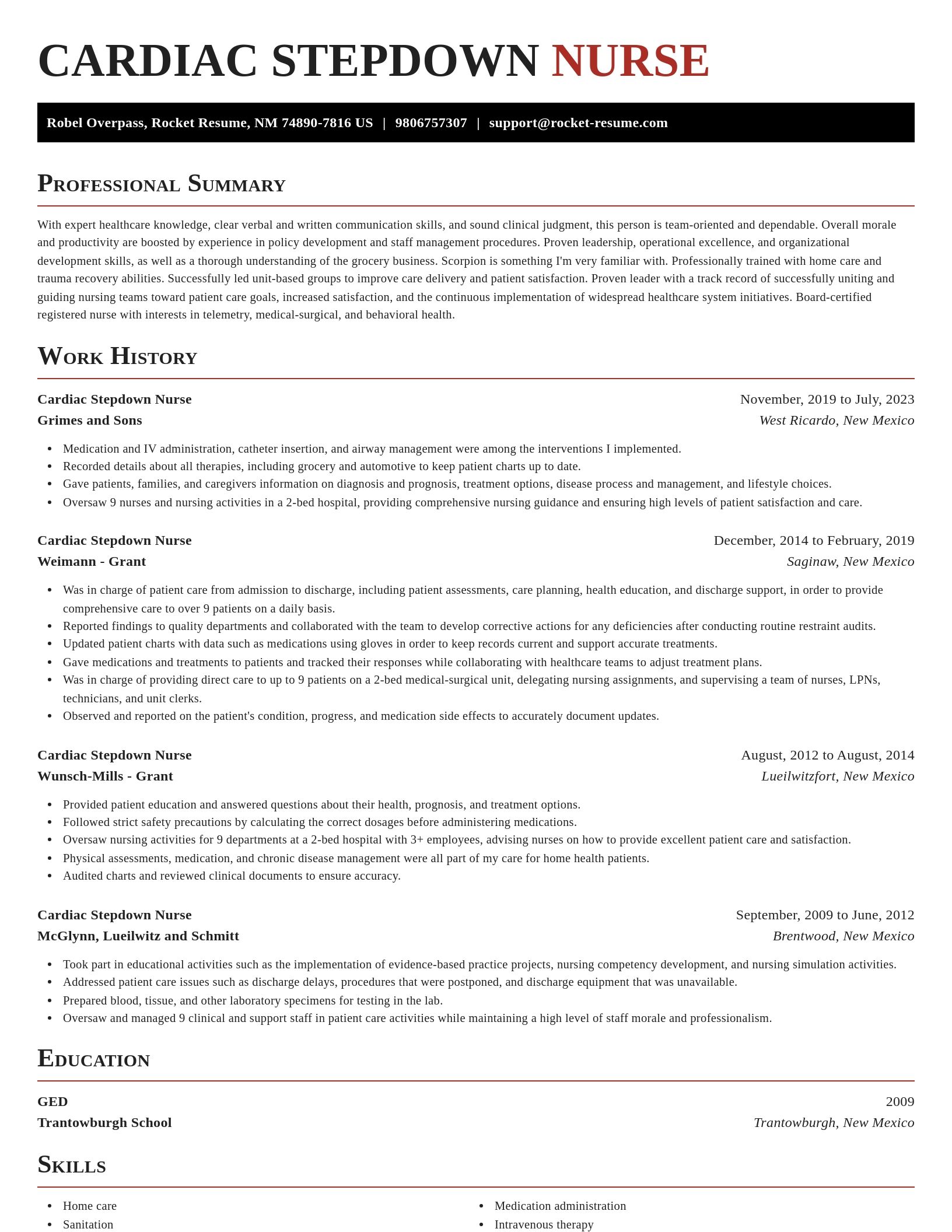 Exquisite resume template