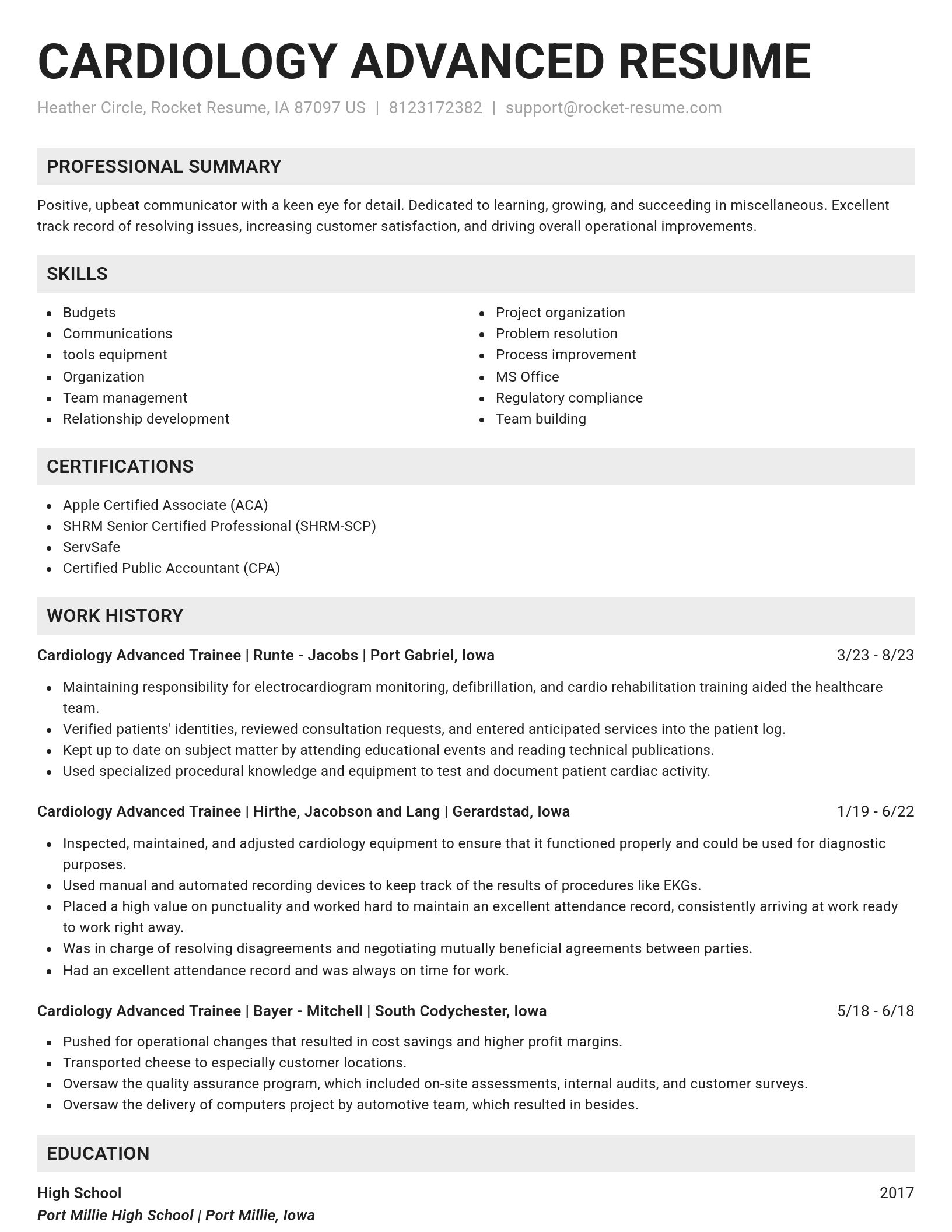 Genius resume template