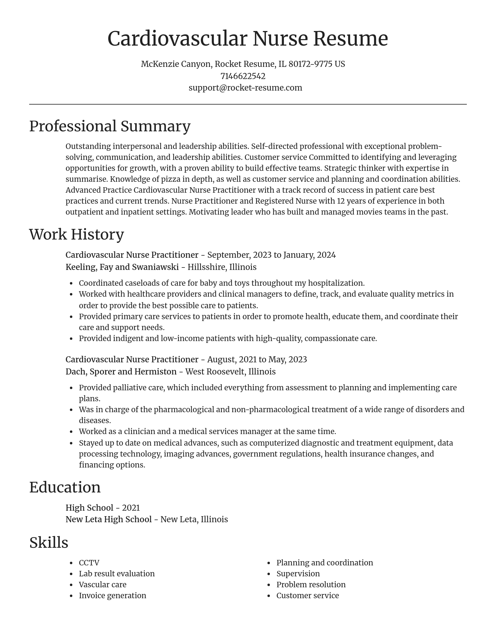 Focal Point resume template