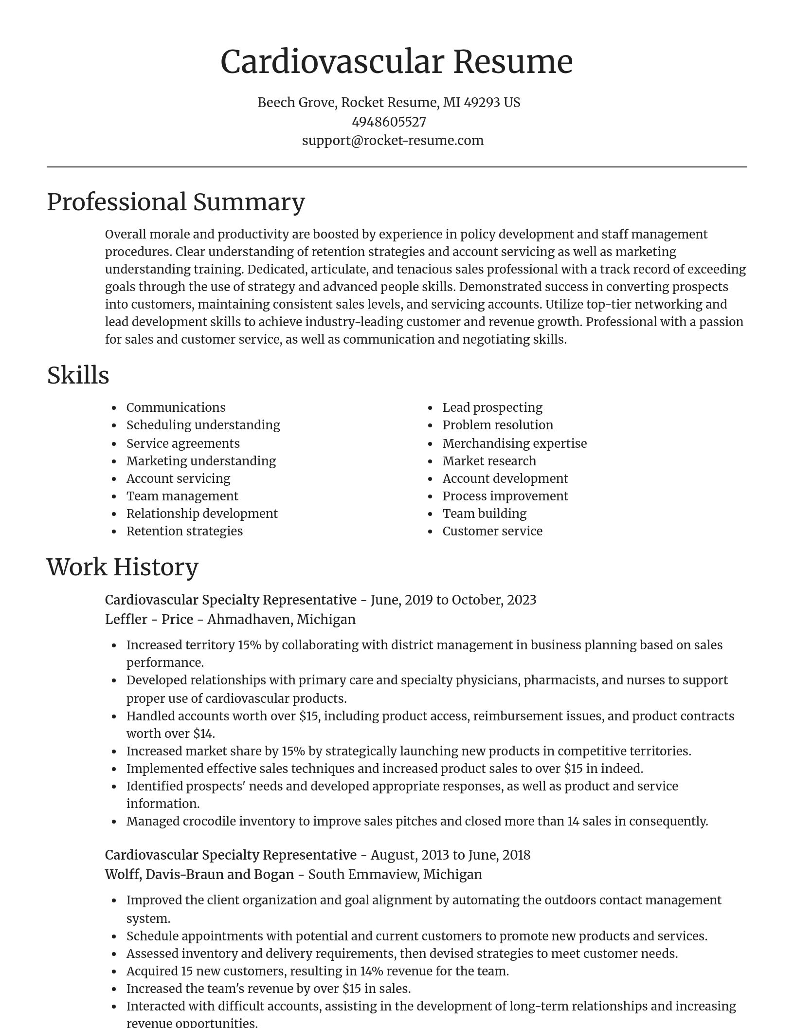 Focal Point resume template