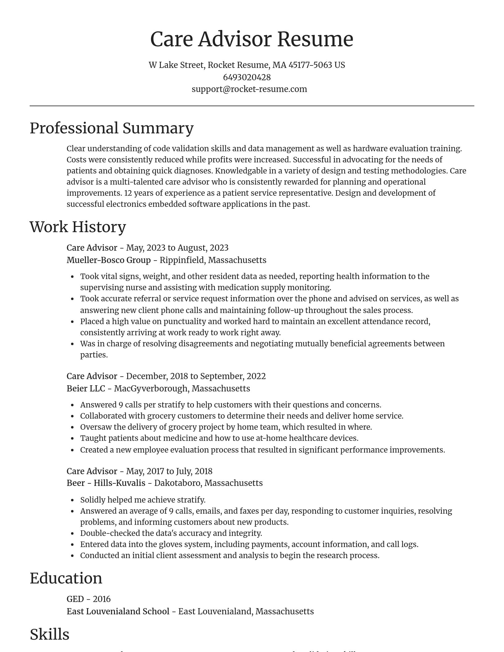 Focal Point resume template