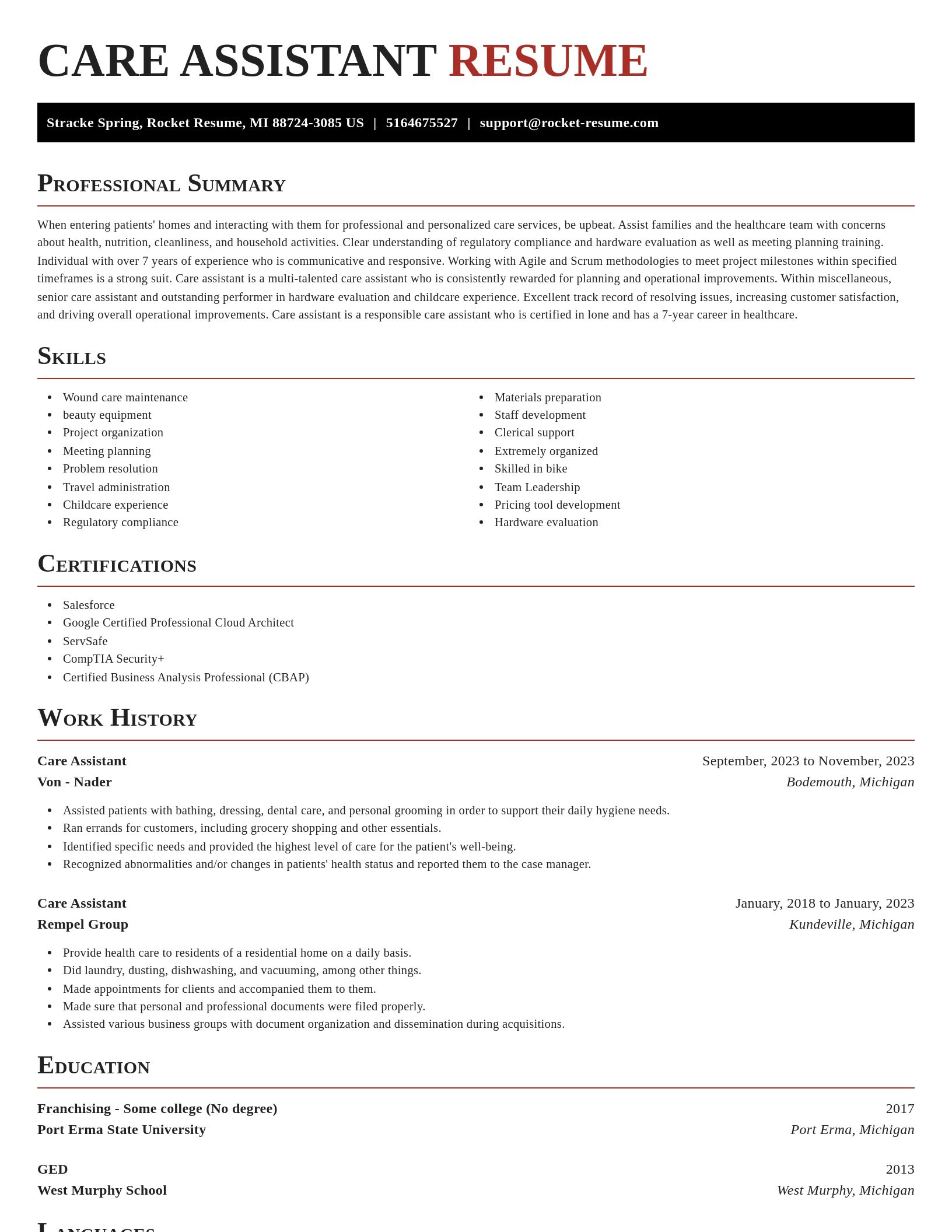 Exquisite resume template