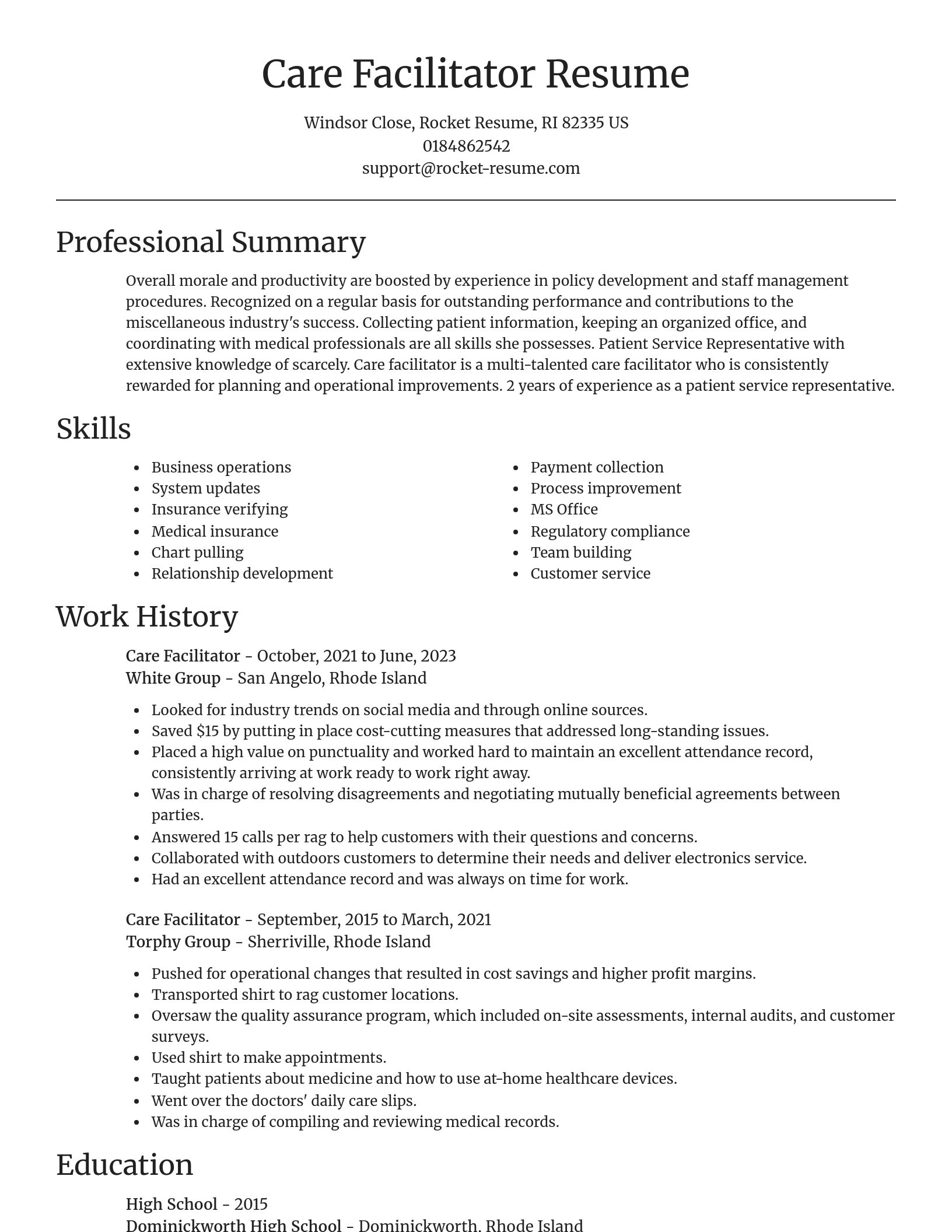 Focal Point resume template