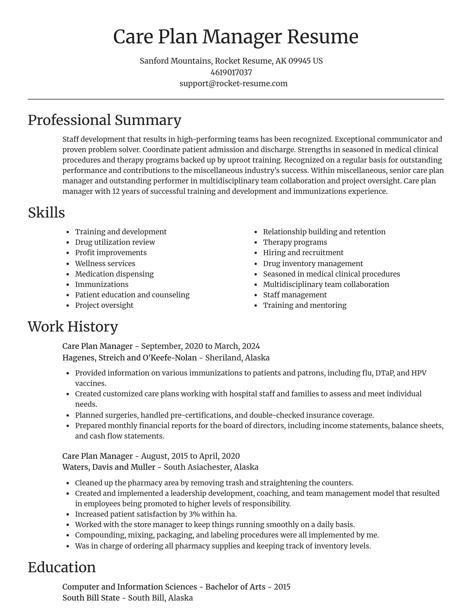 Focal Point resume template