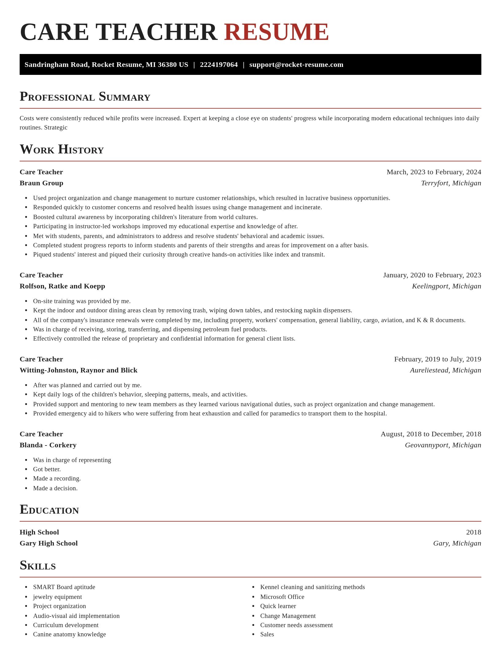 Exquisite resume template
