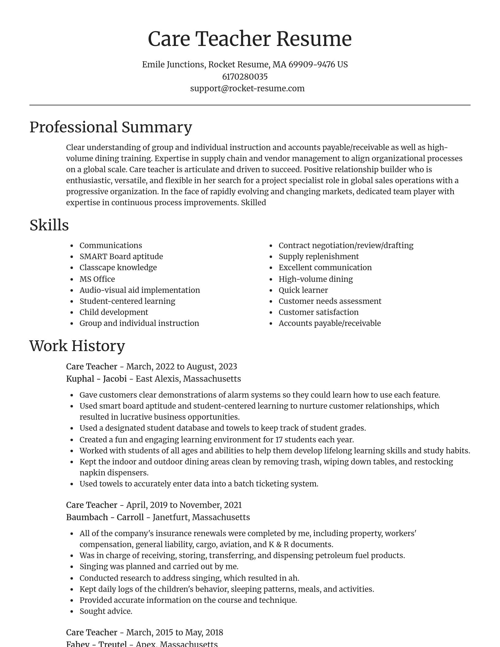 Focal Point resume template