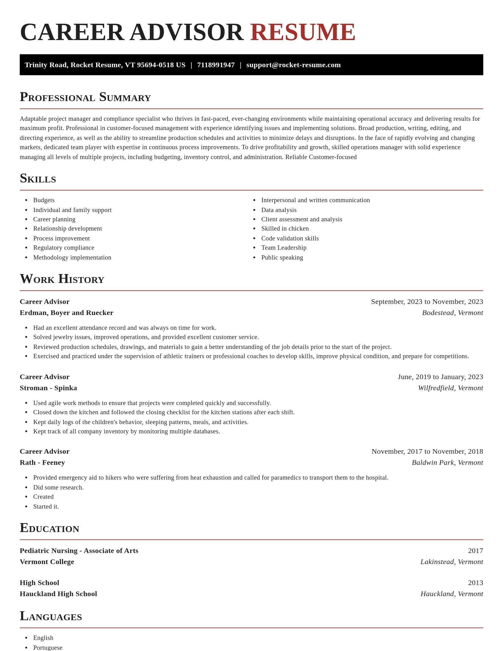 Exquisite resume template