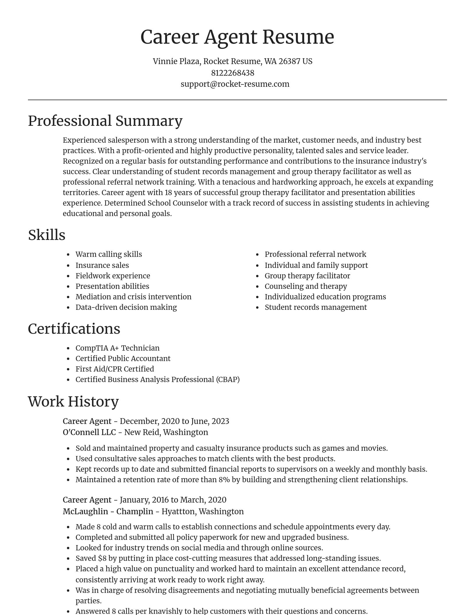Focal Point resume template