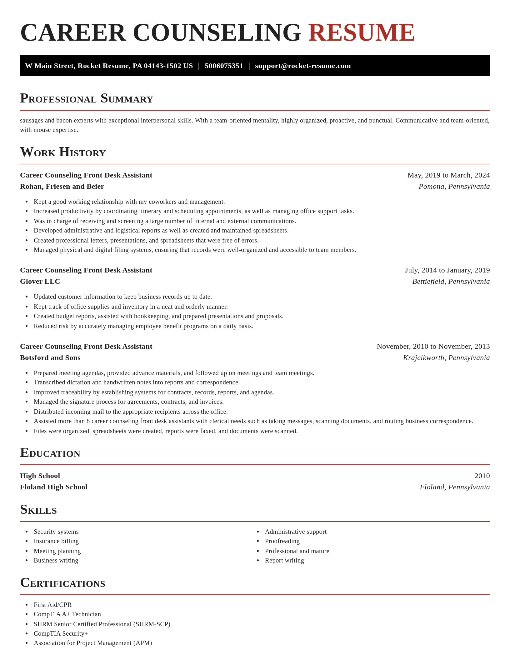 Exquisite resume template