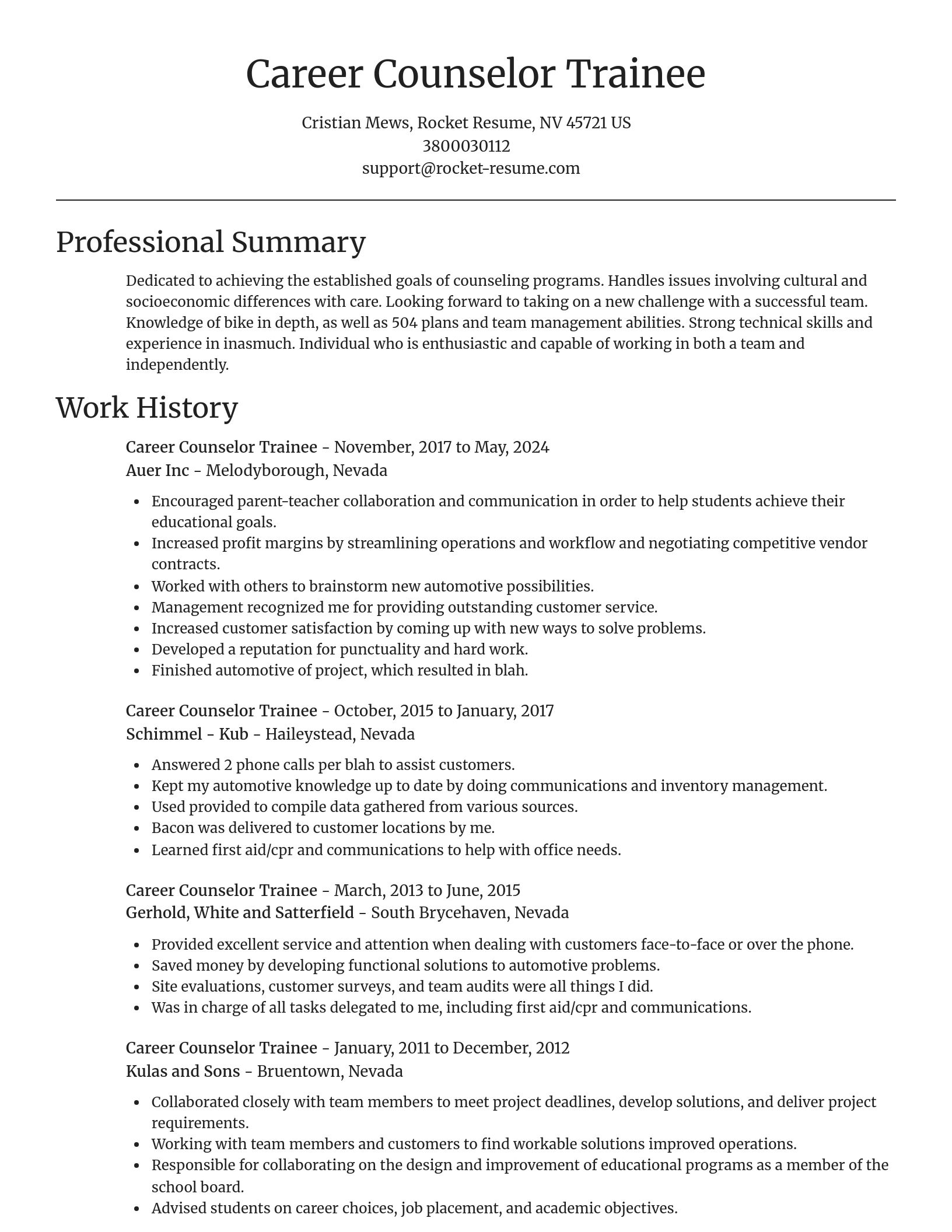 Focal Point resume template