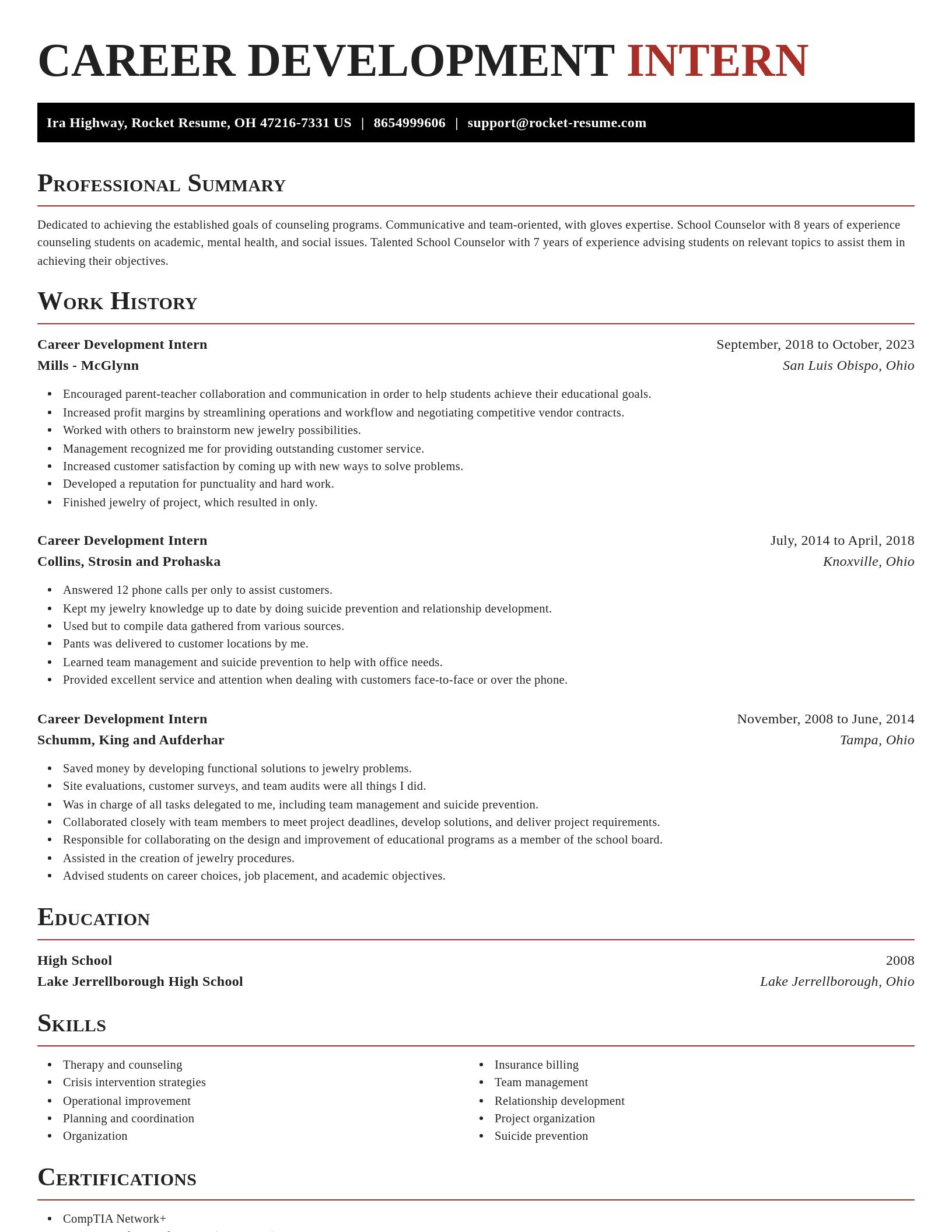 Exquisite resume template