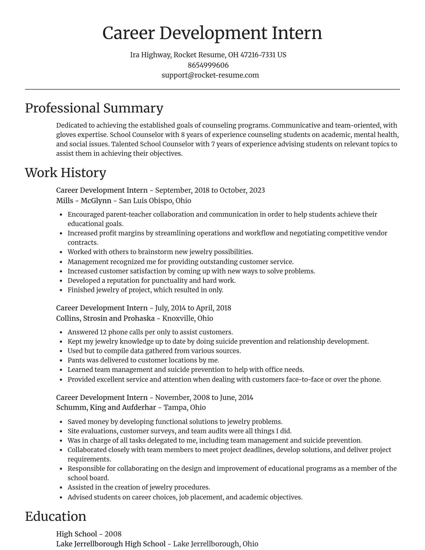 Focal Point resume template