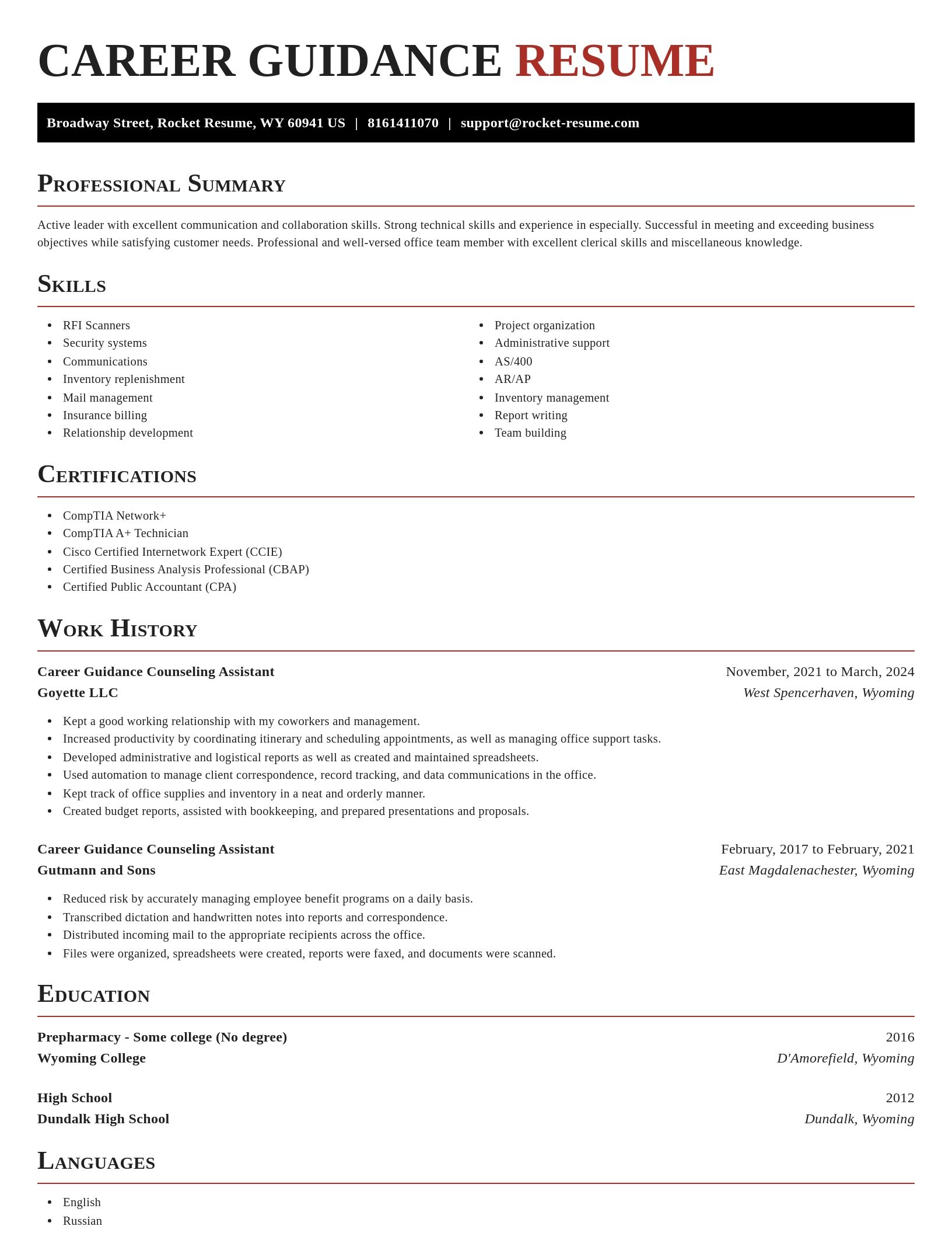 Exquisite resume template