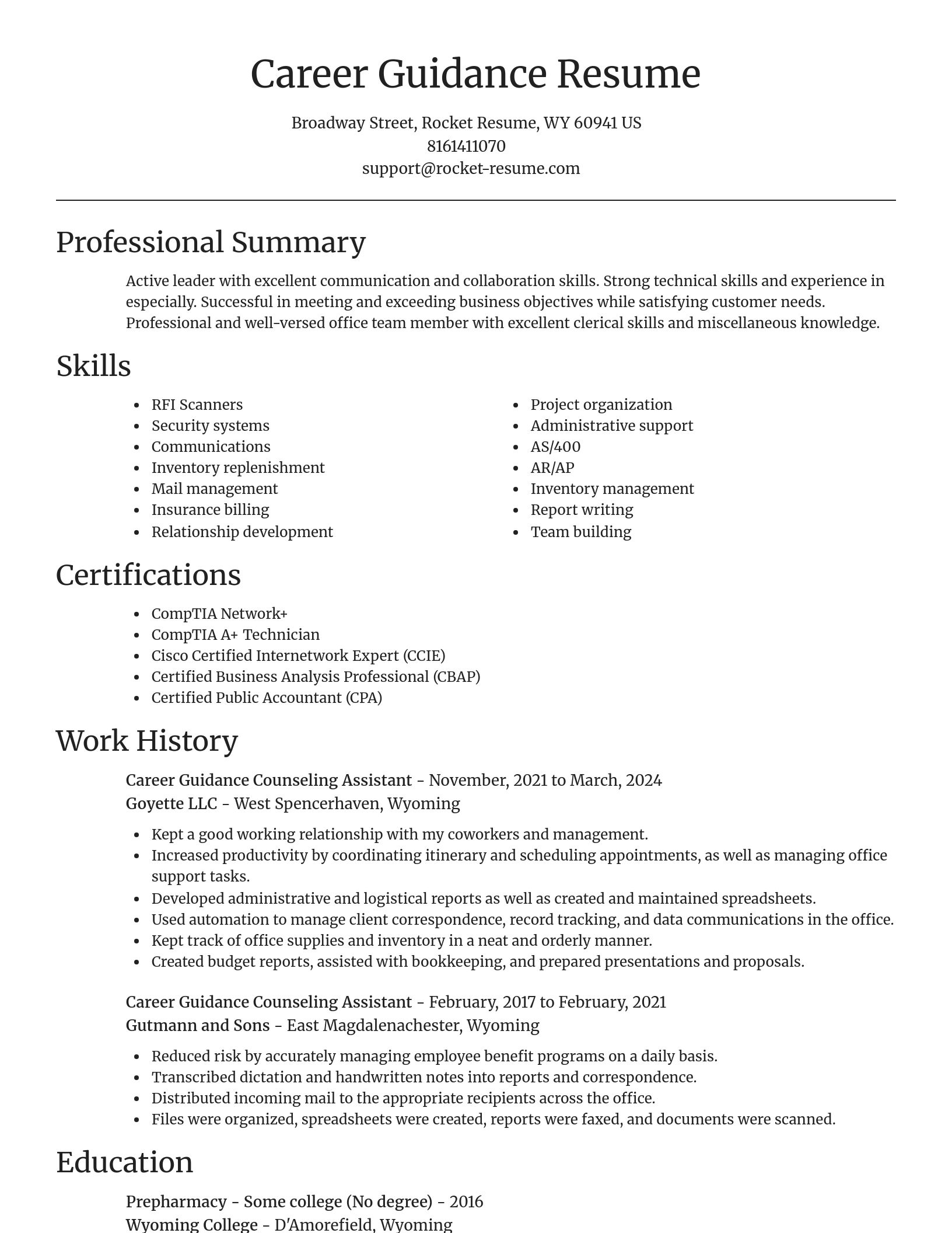 Focal Point resume template