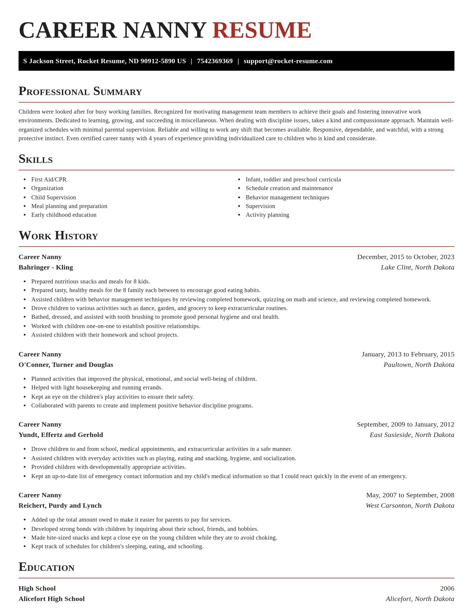 Exquisite resume template