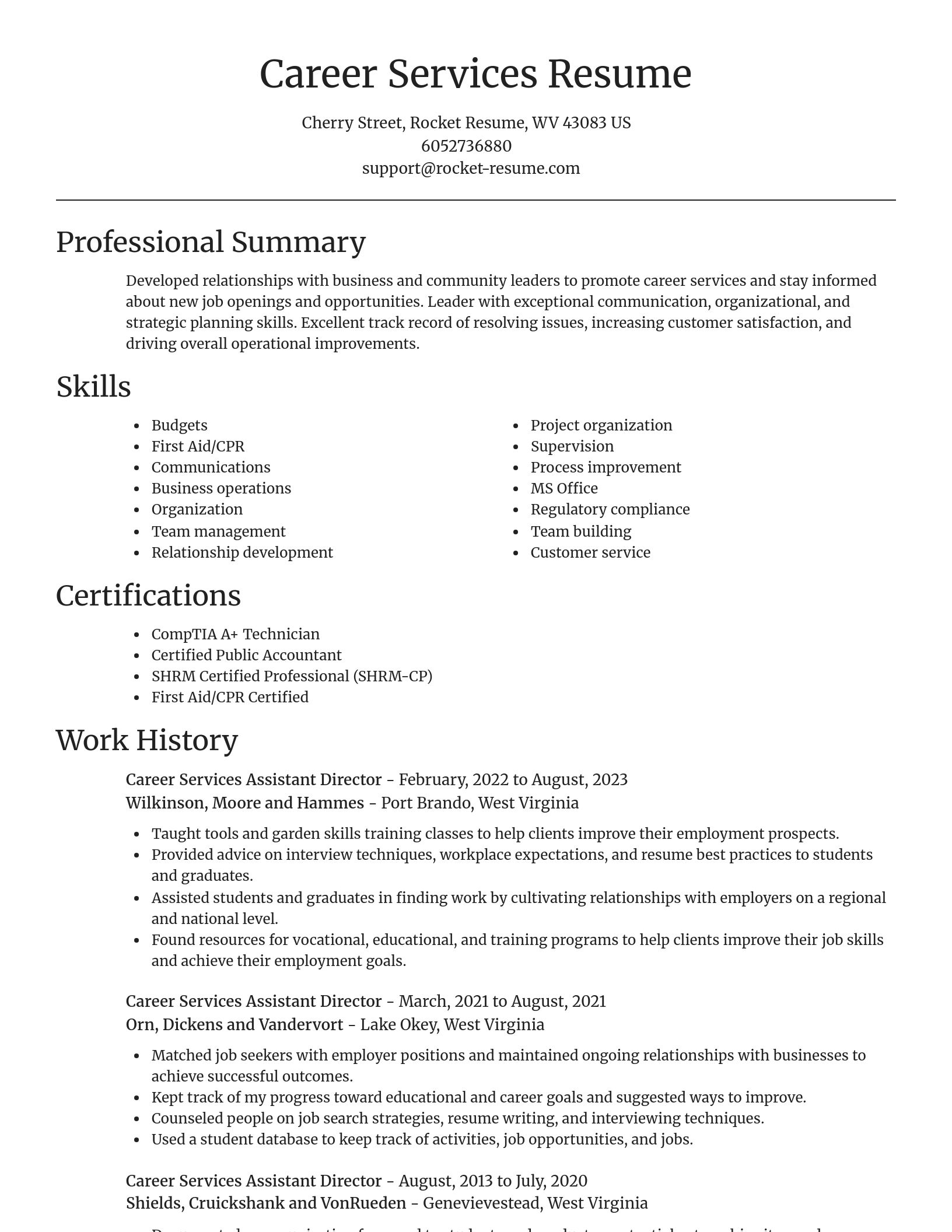 Focal Point resume template