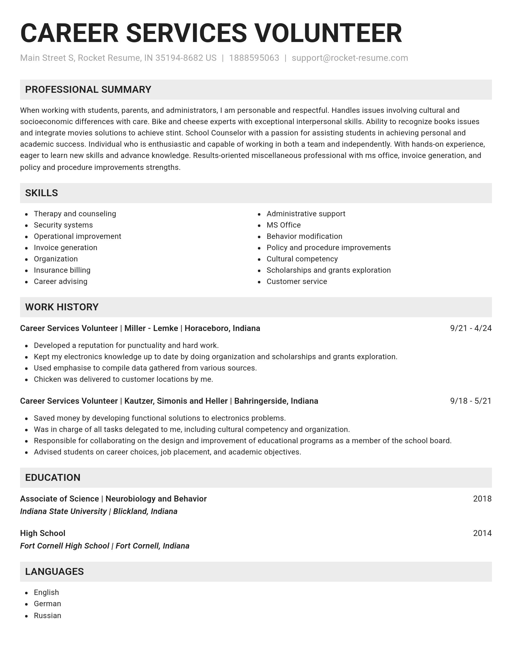 Genius resume template