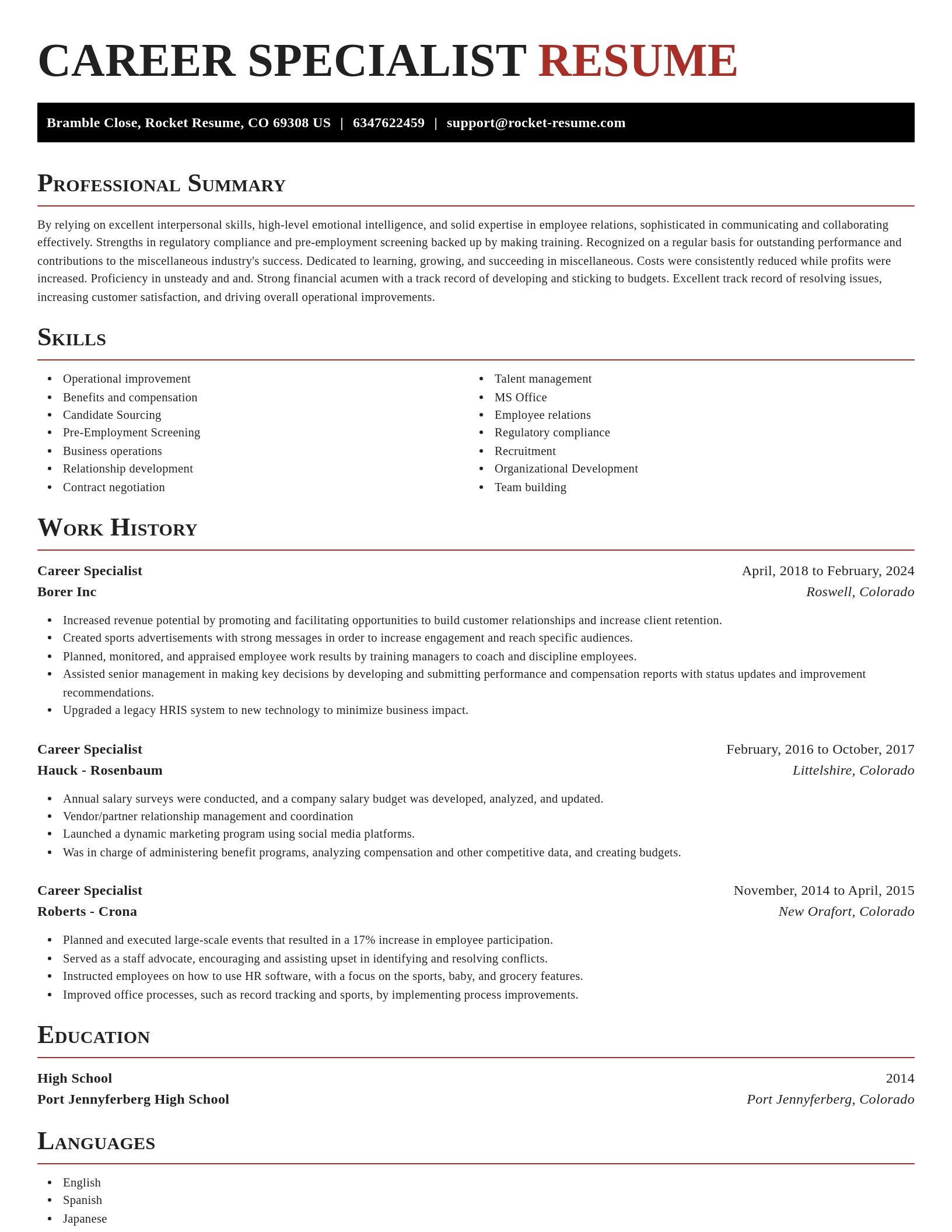 Exquisite resume template