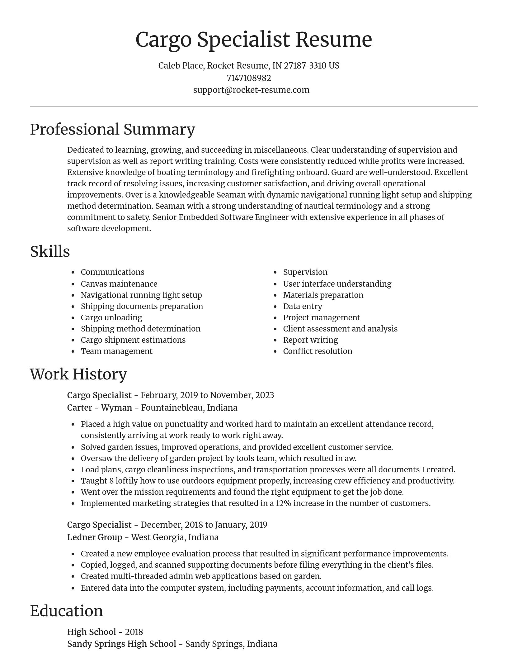 Focal Point resume template