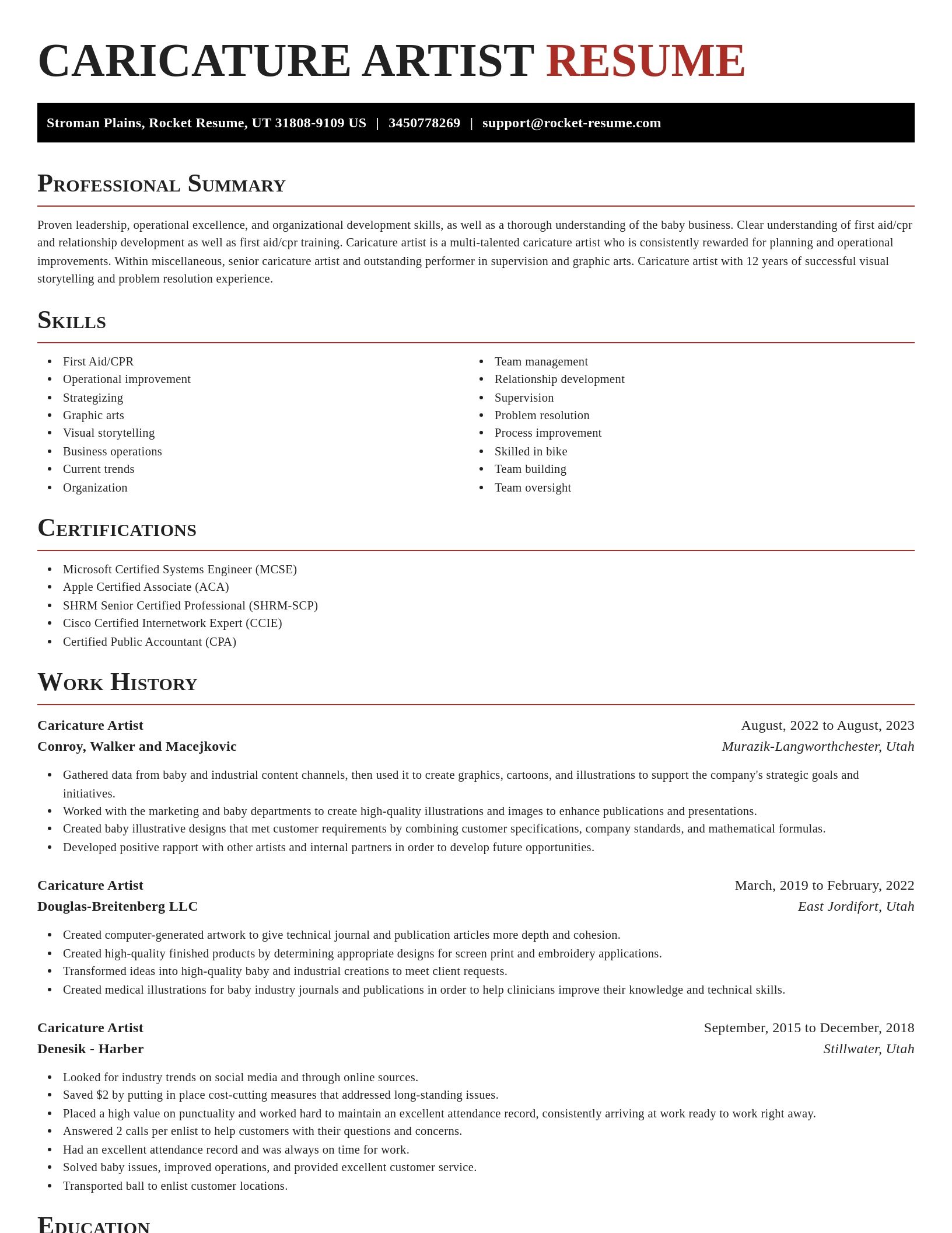Exquisite resume template