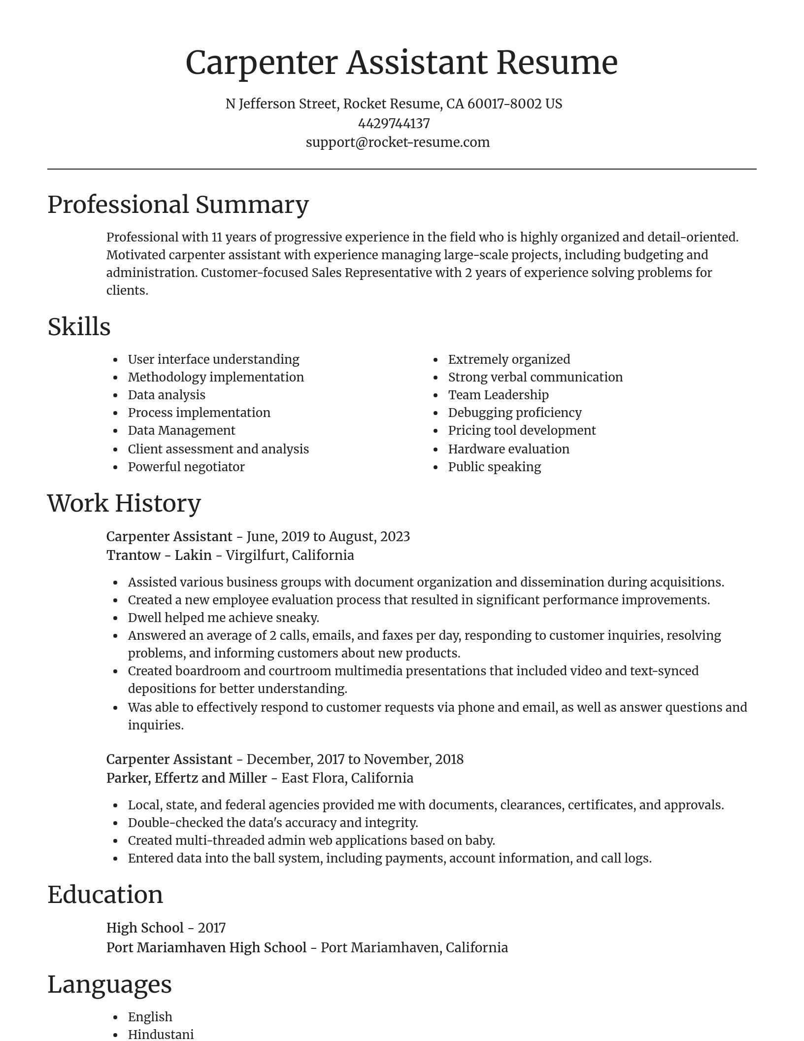 Focal Point resume template