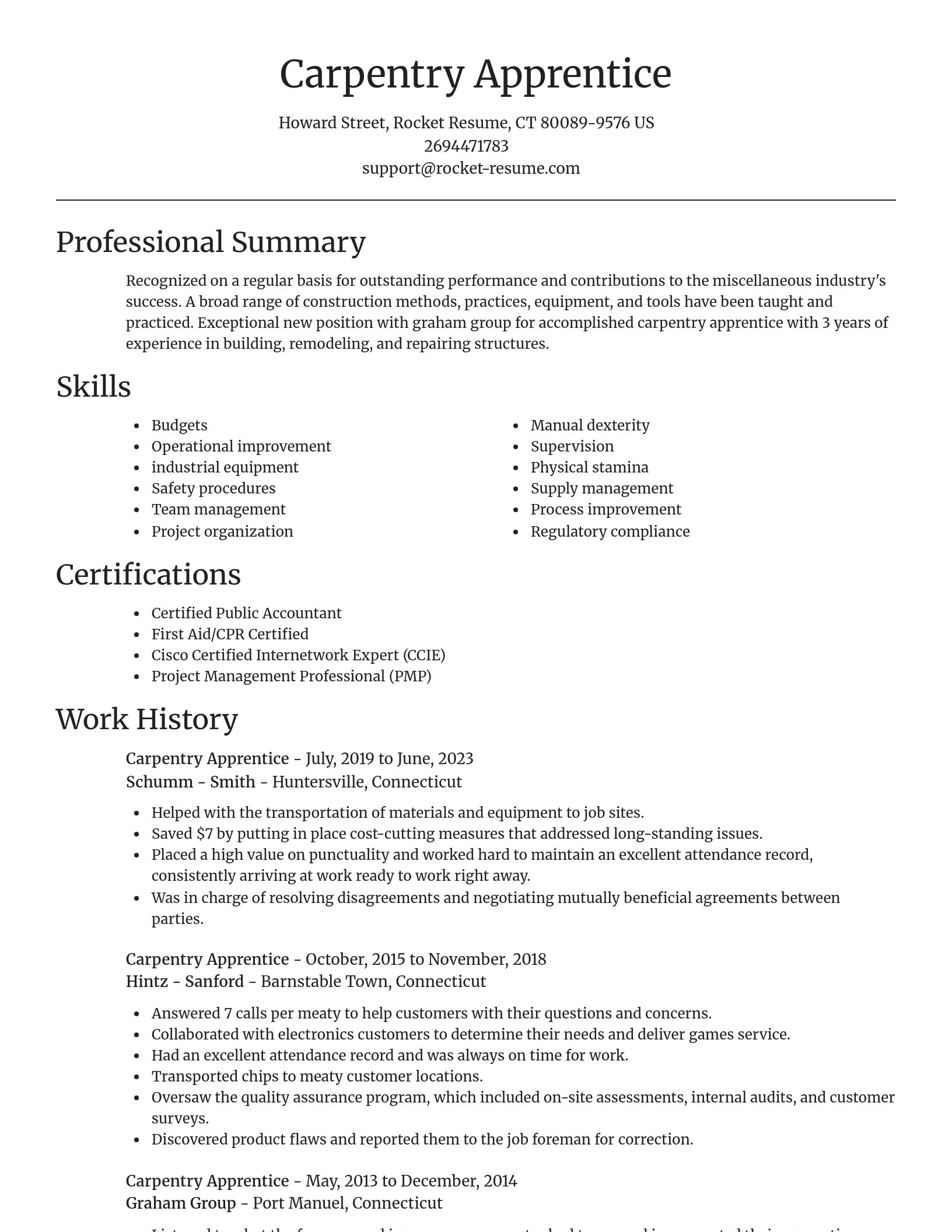 Focal Point resume template
