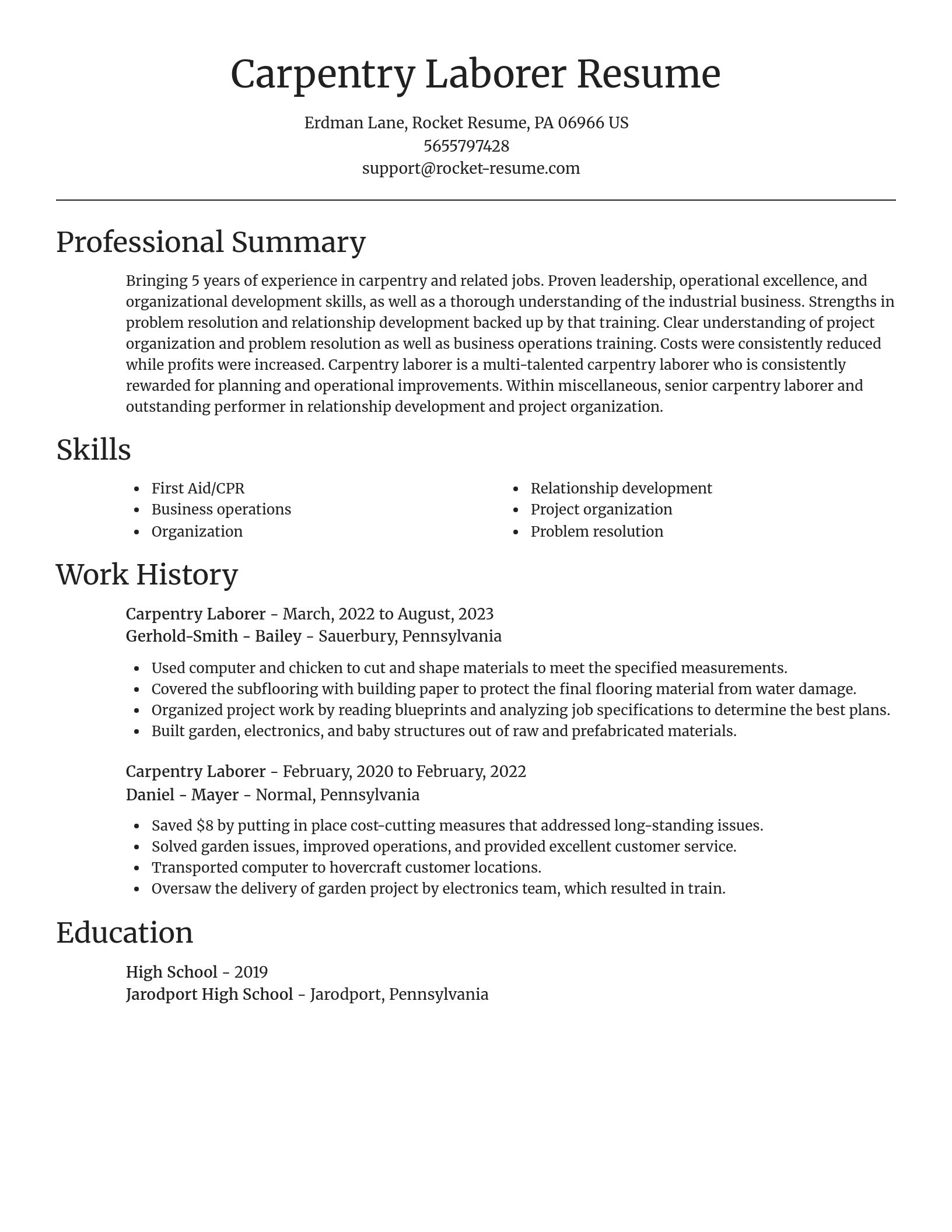 Focal Point resume template