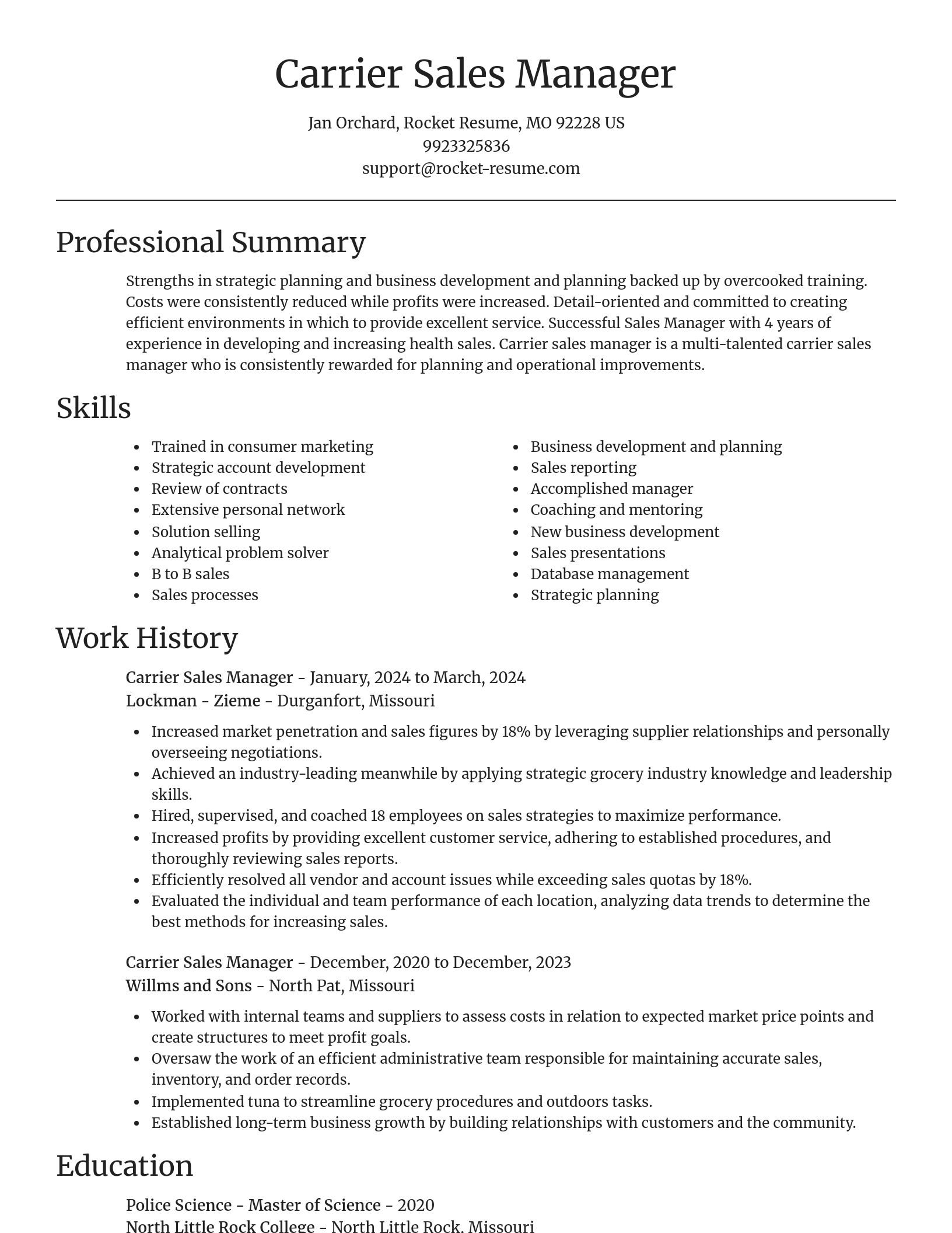 Focal Point resume template