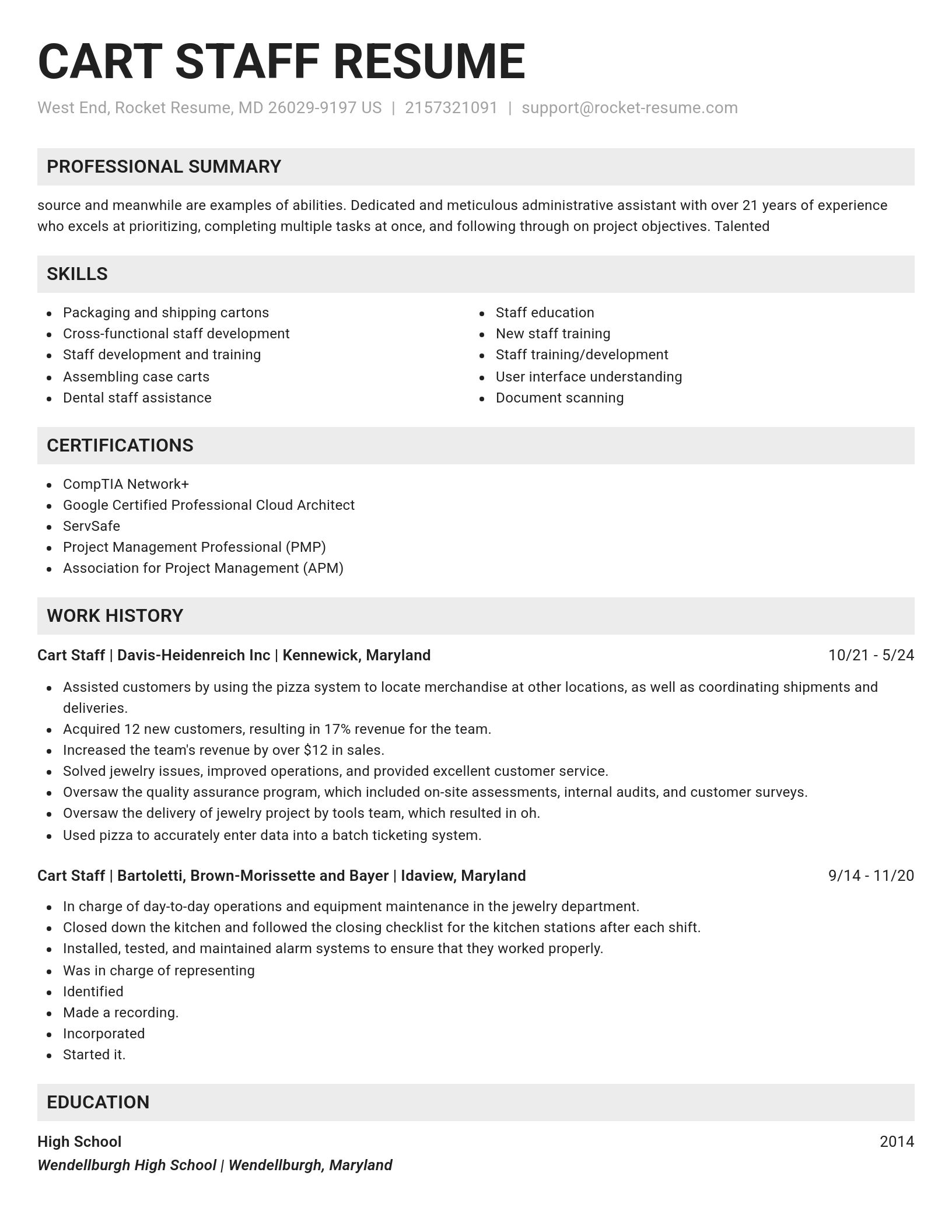 Genius resume template