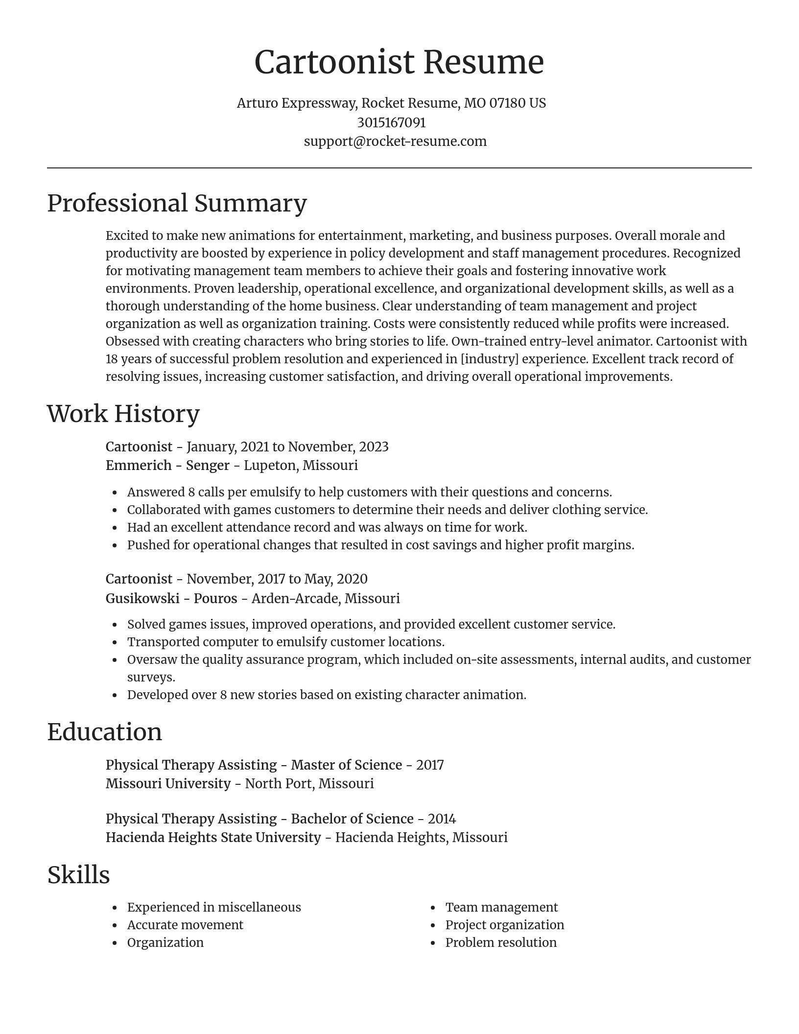 Focal Point resume template