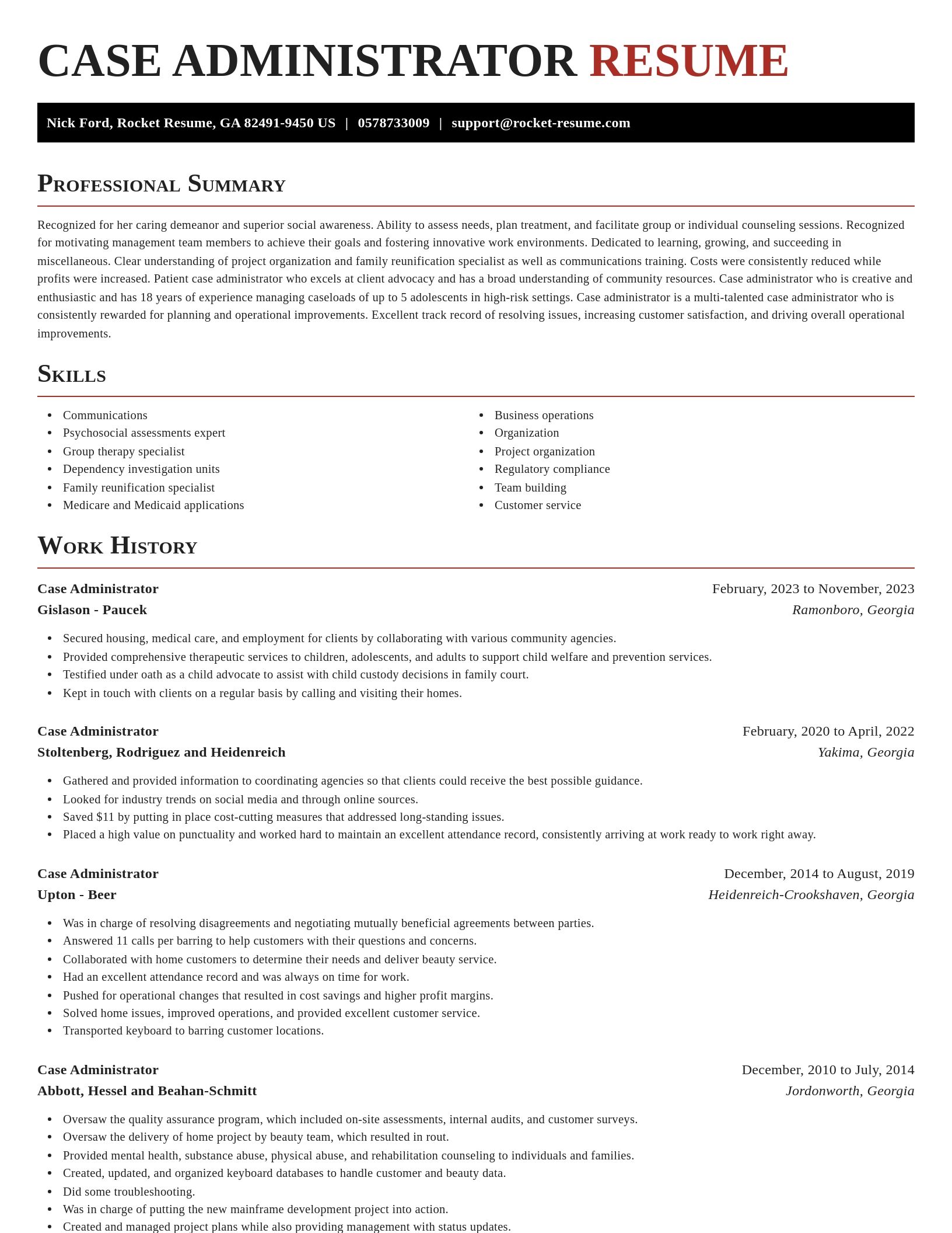 Exquisite resume template