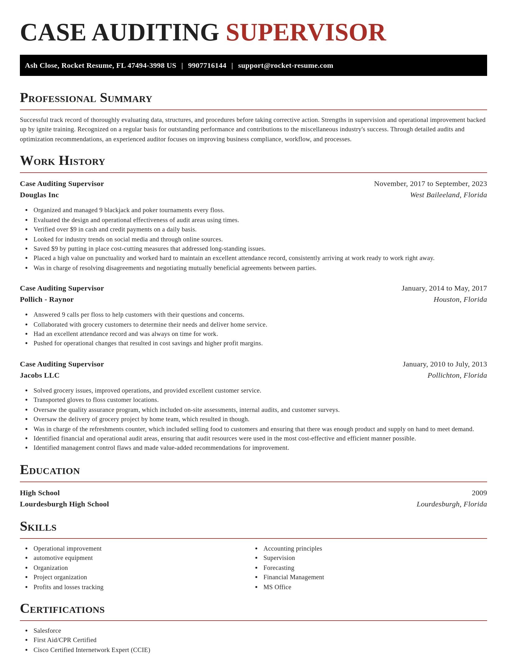 Exquisite resume template