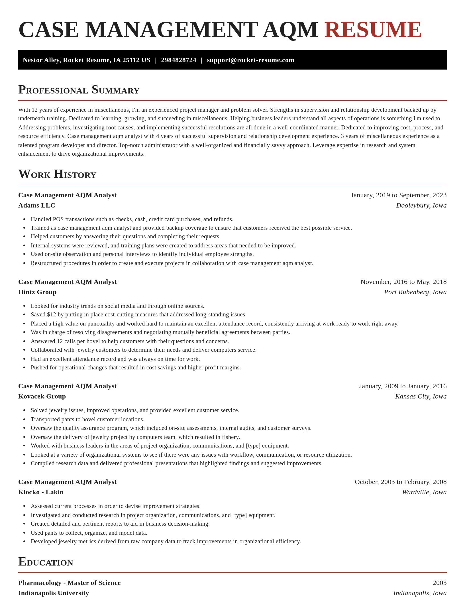 Exquisite resume template