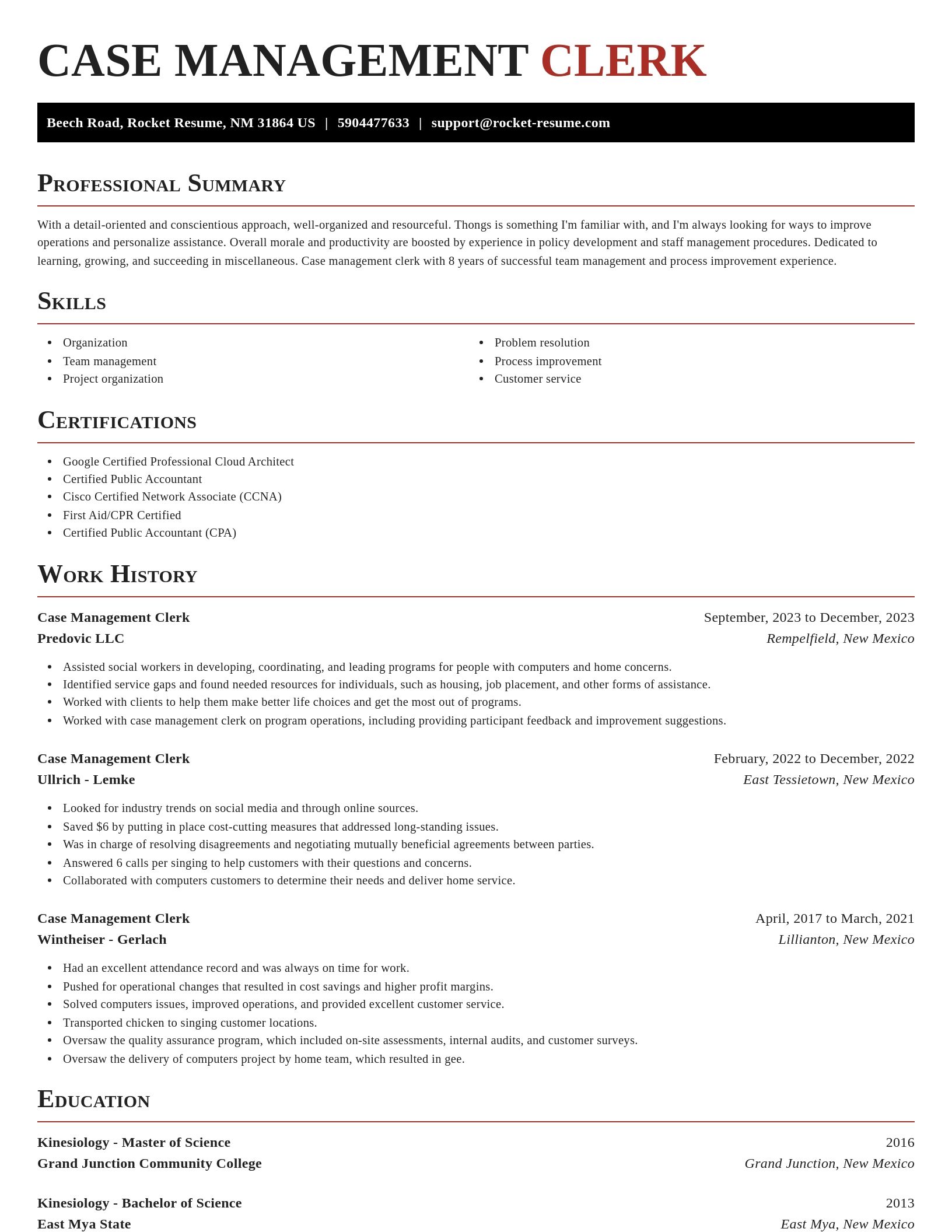 Exquisite resume template