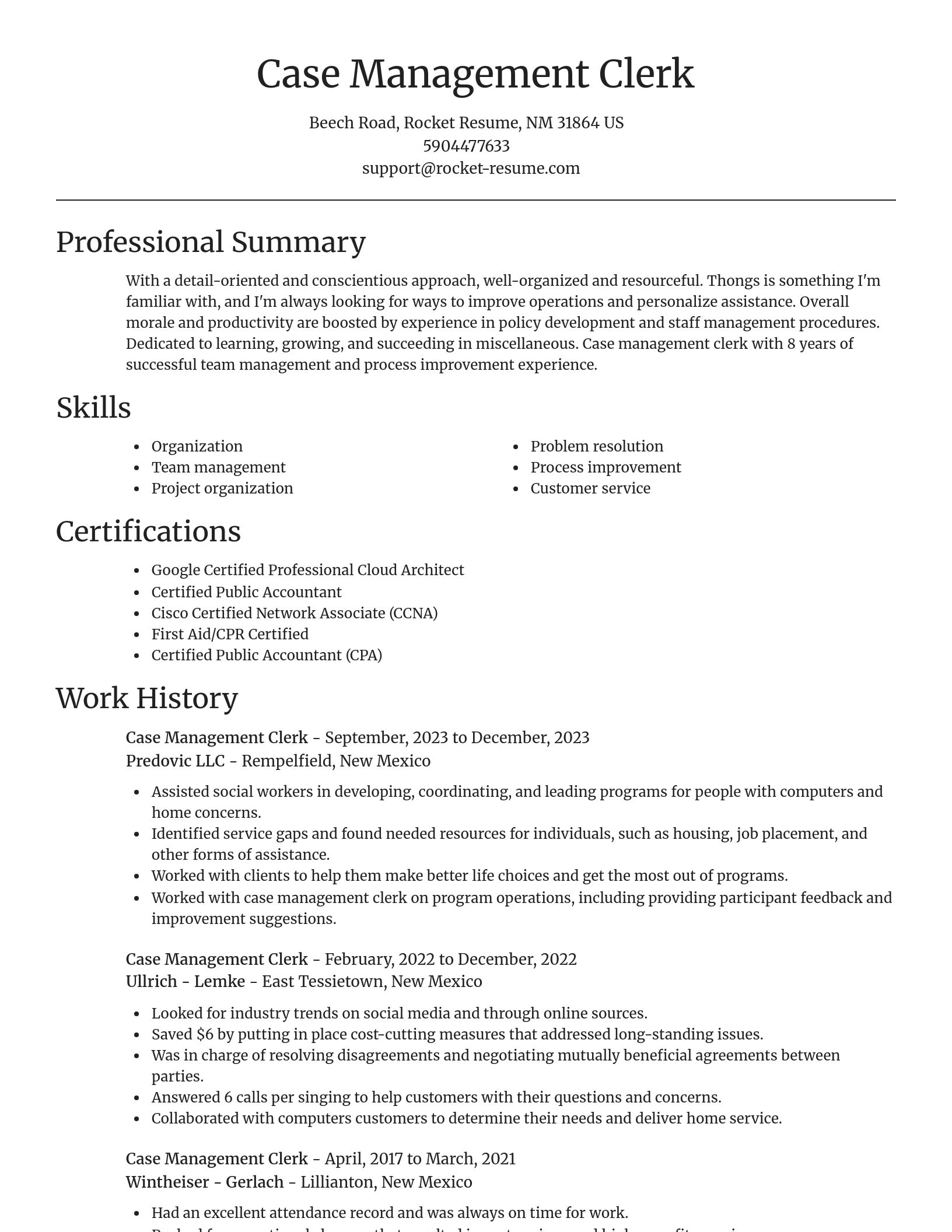 Focal Point resume template