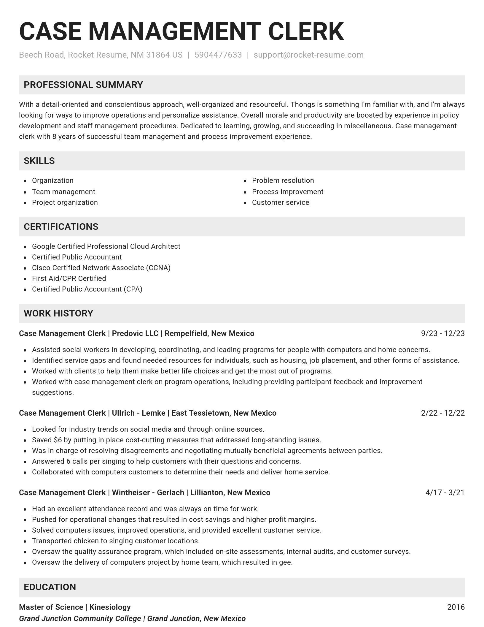 Genius resume template