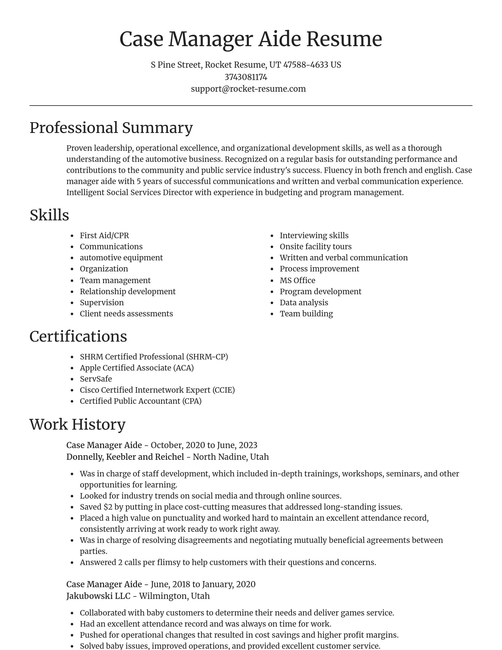Focal Point resume template