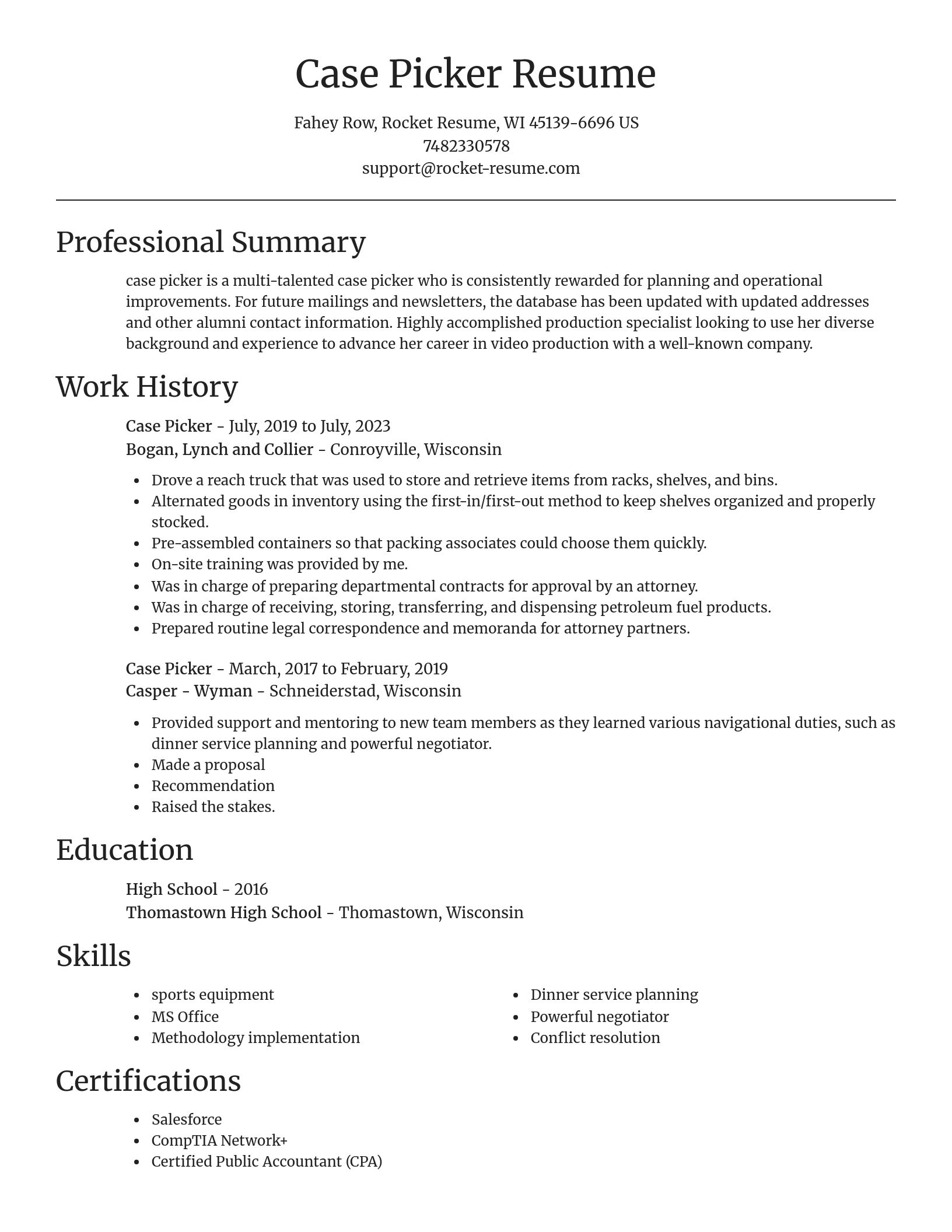 Focal Point resume template