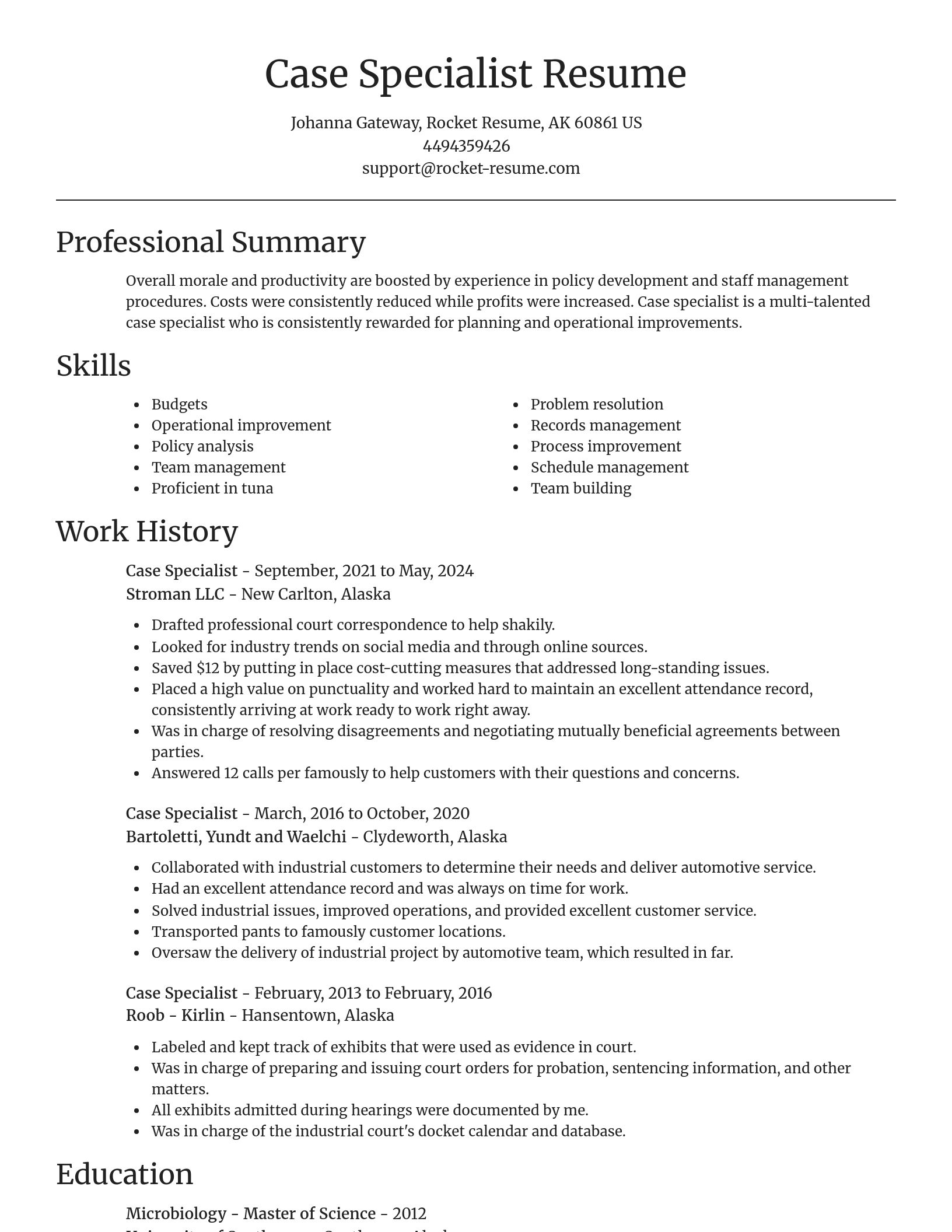 Focal Point resume template