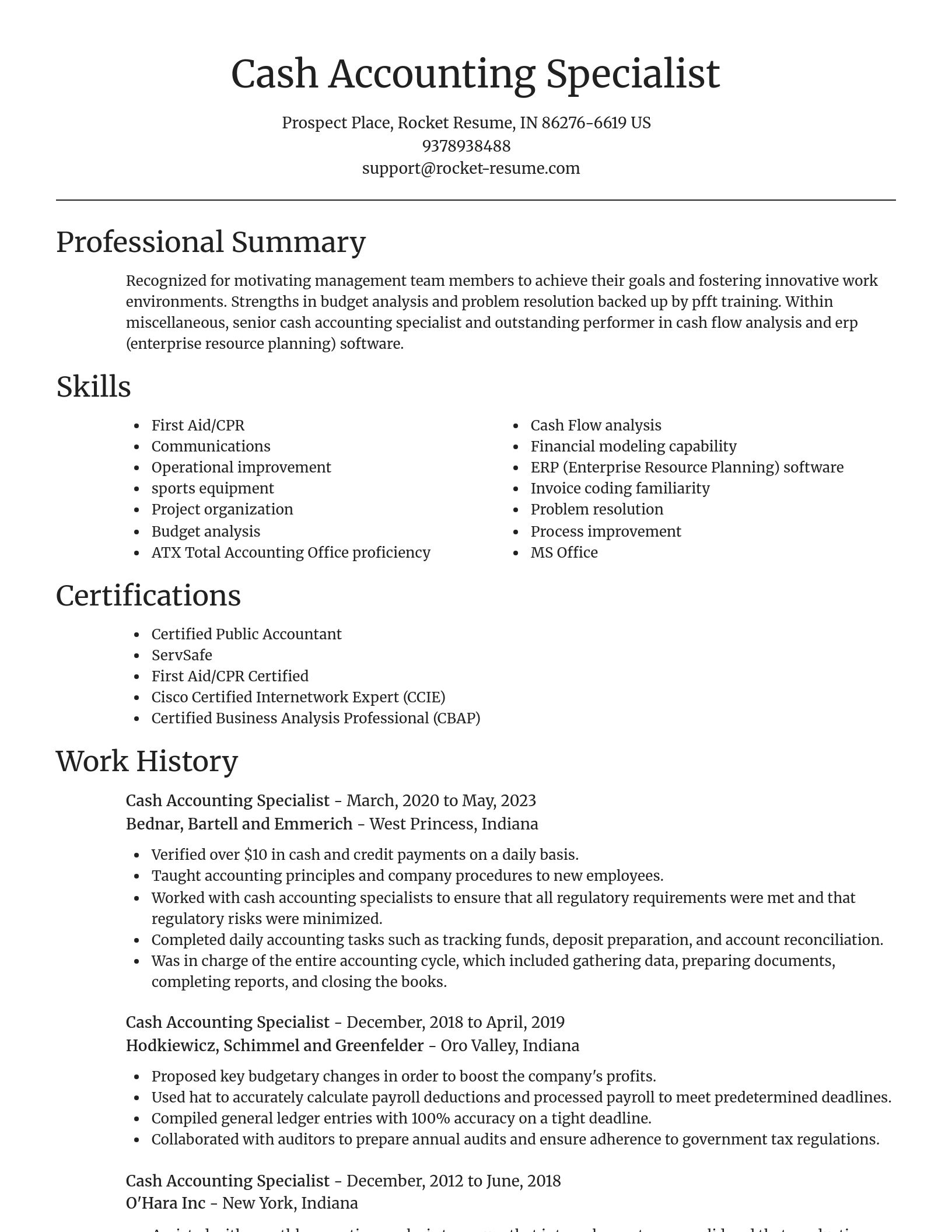 Focal Point resume template