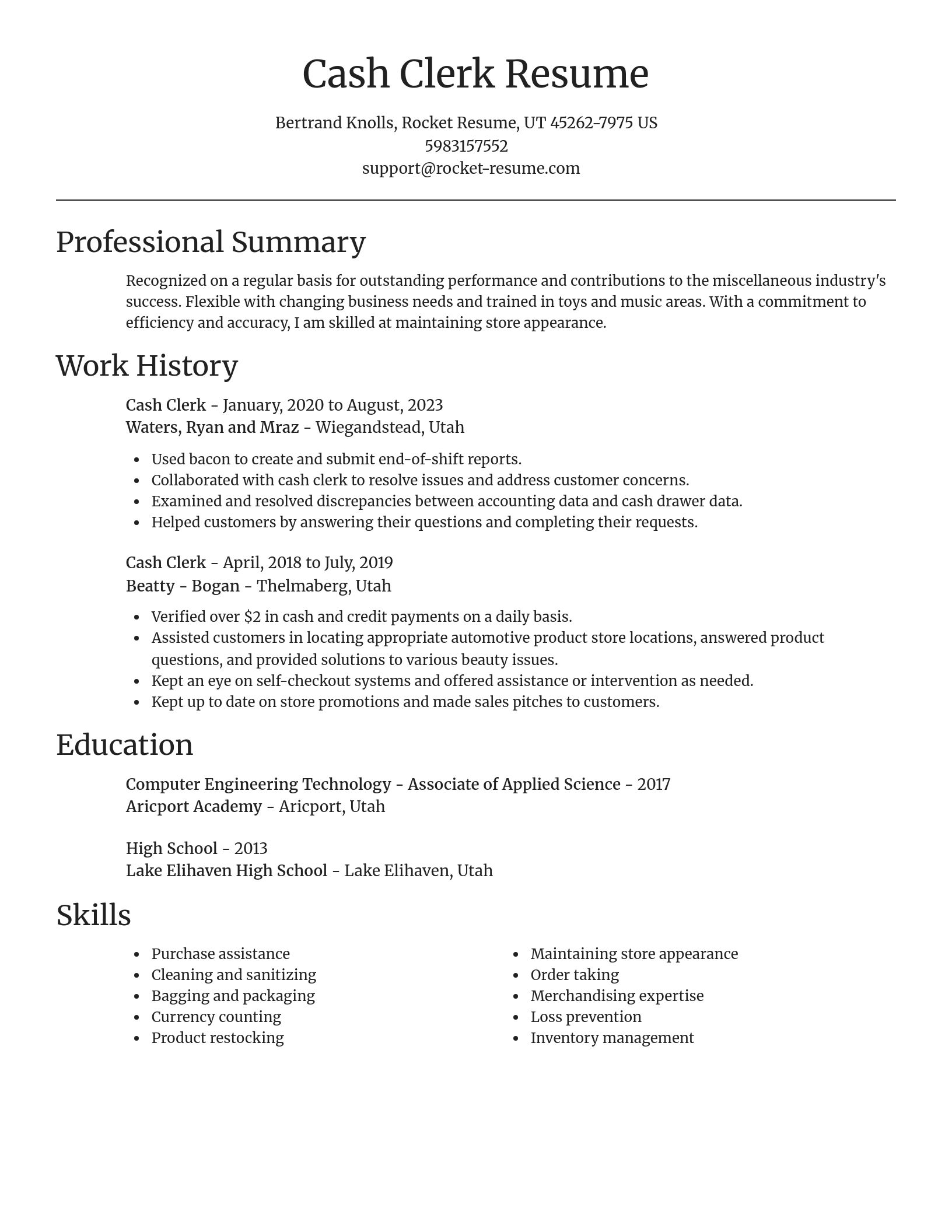 Focal Point resume template