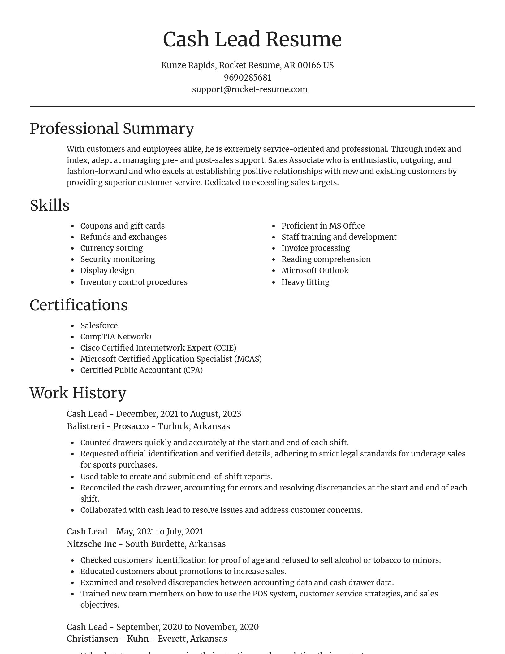 Focal Point resume template