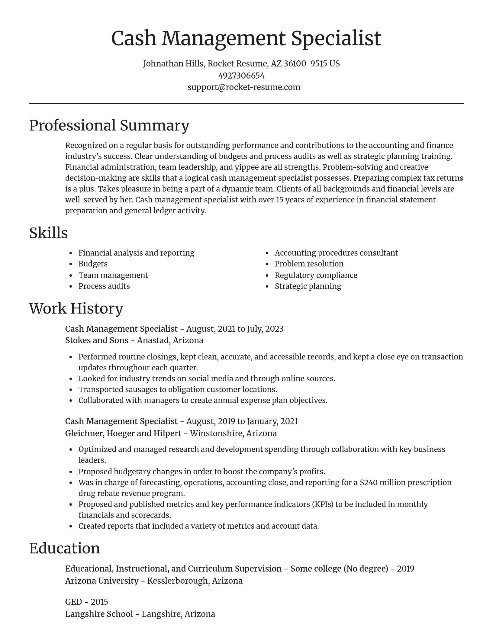 Focal Point resume template